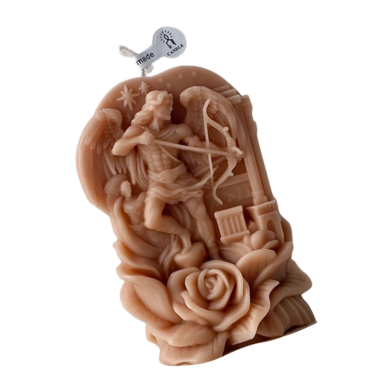 carotoe Handcrafted Rose Embossing Scented Natural Soybean Waxes Blend Angelic Shape for Valentines Gift and Home Decors Valentines Day Love