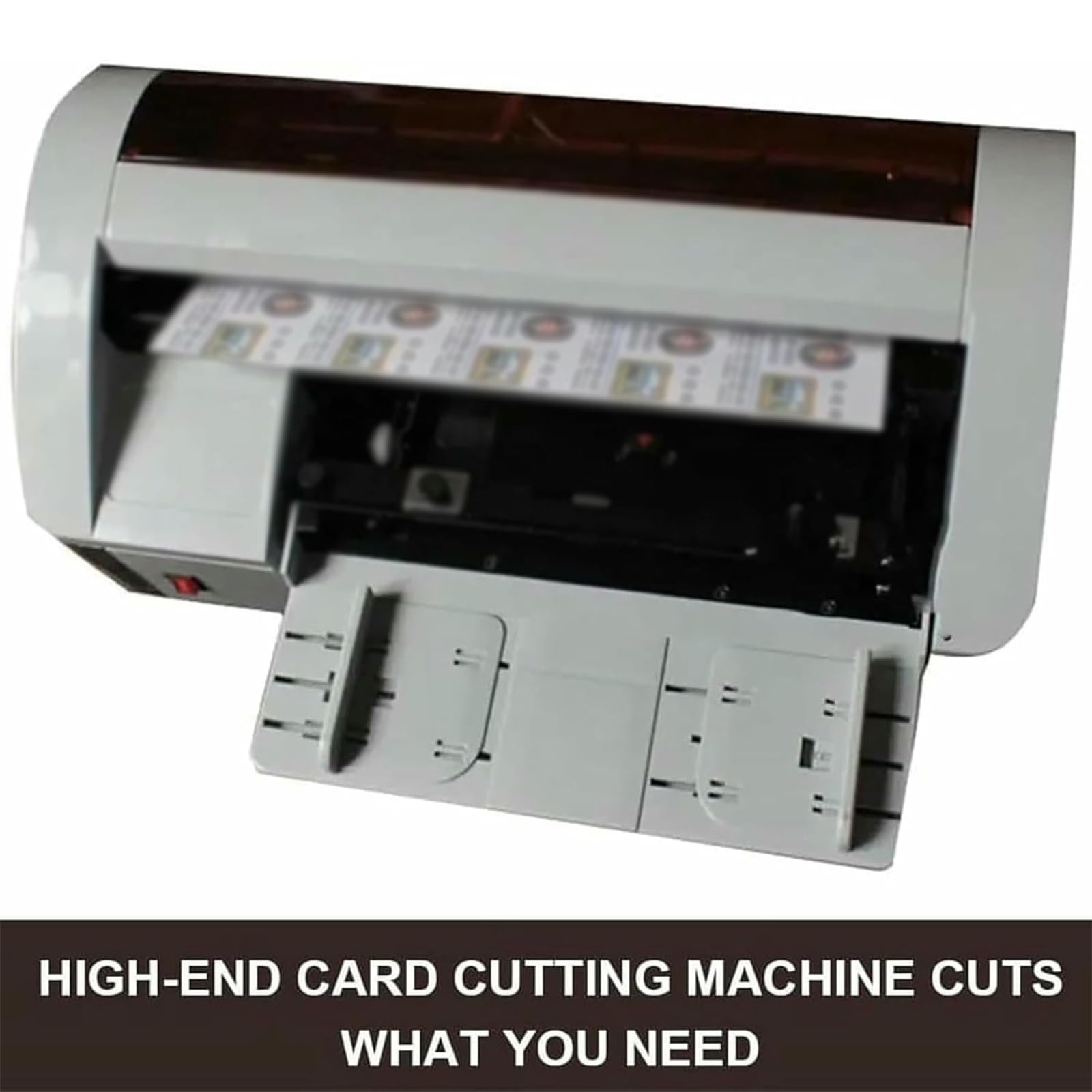 Taglierina a ghigliottina per carta con margine regolabile, taglierina automatica per biglietti da visita, velocità di taglio 30-40 fogli/min per carte A5
