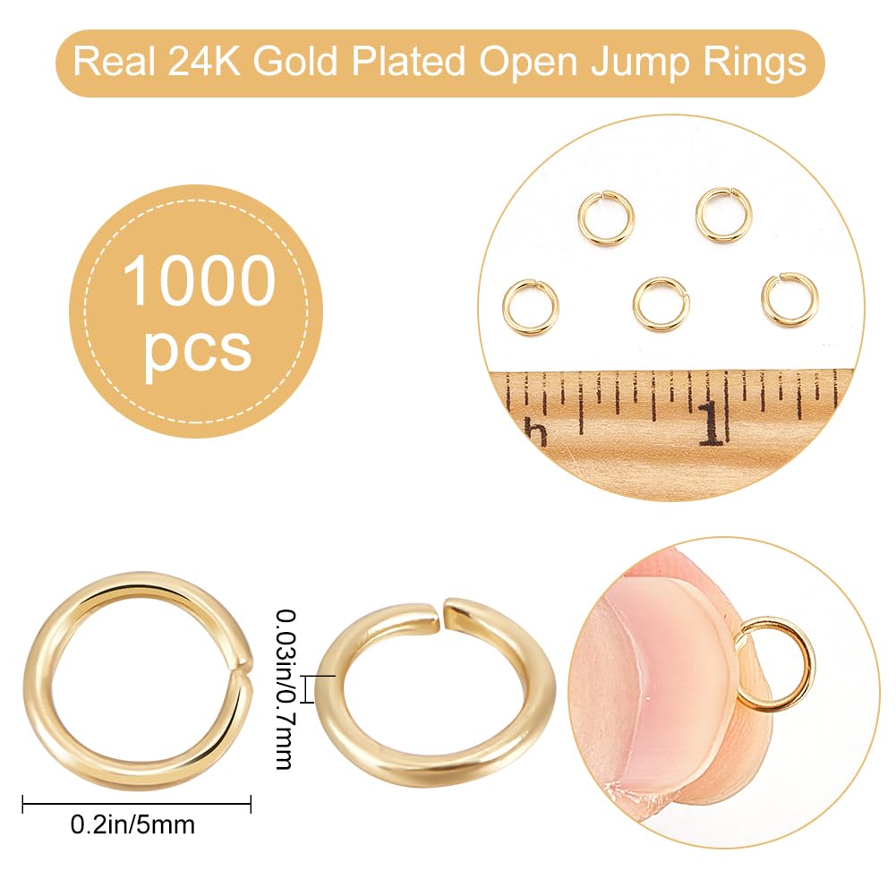 8 Supports De Bagues Ouverts Plaqués Or 18 Carats - Acier Inoxydable 304, Plateau Ovale - Pour Création Bijoux DIY, Pierres, Perles - 2