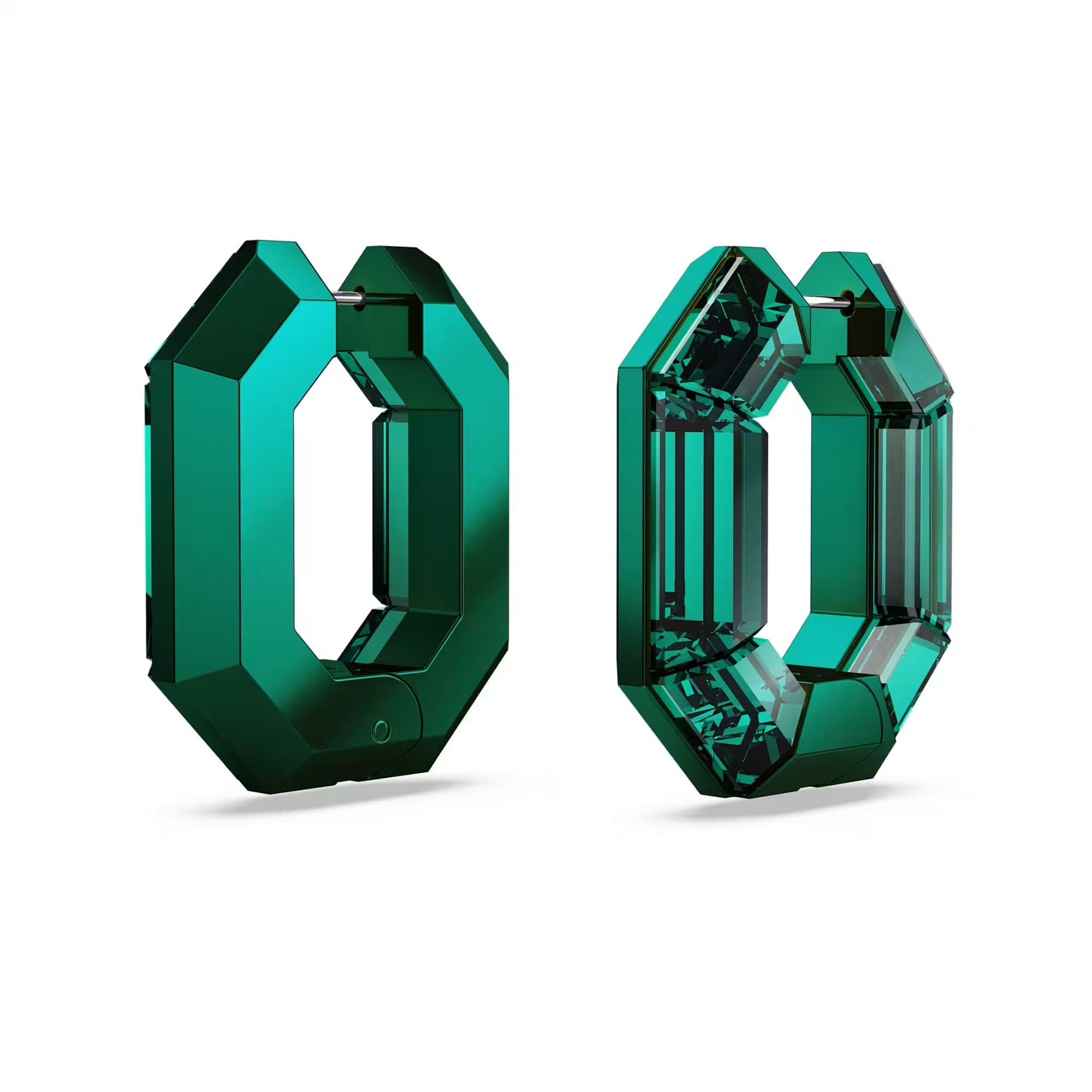 Swarovski Lucent Colección pendientes de aro, forma octagonal