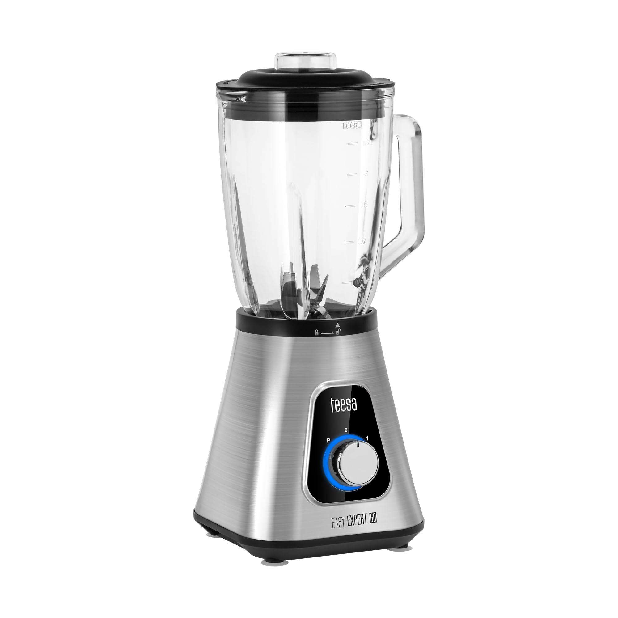 Frullatore Teesa TSA3549 Easy Expert GO ad alte prestazioni, 1300 W, 1,5 l + 600 ml, senza BPA,