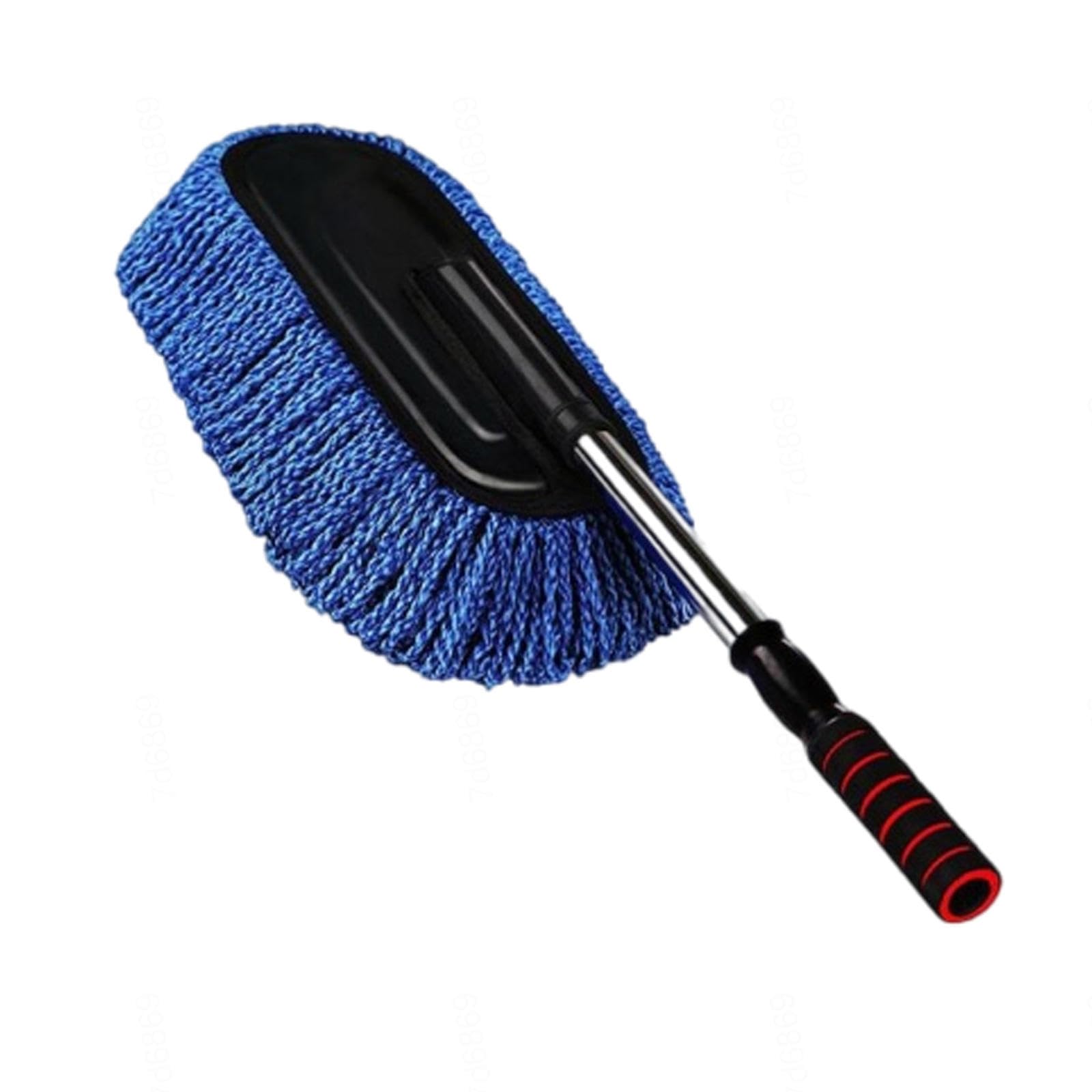 VIDECOR Plumeau Extérieur de Voiture en Microfibre Douce, Plumeau Polyvalent sans Rayures avec Poignée Extensible pour Voiture, Camion, SUV, Camping-Car et Moto,A