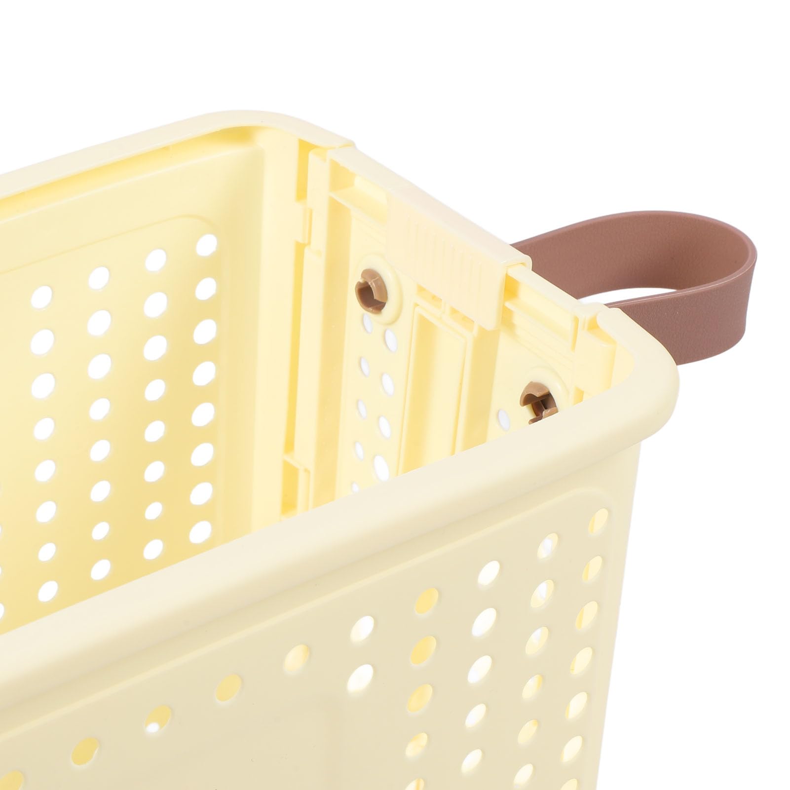 Cesto Portabiancheria Sottile Pieghevole Elegante Salvaspazio in Plastica PP per Angoli Stretti, Bagno, Camera da Letto (Niente ruote)