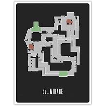 SnooozeWorks CS Mirage Map Poster - Premium Gaming Wall Art, Unframed Perfect Decor for Gamers 18"x24"