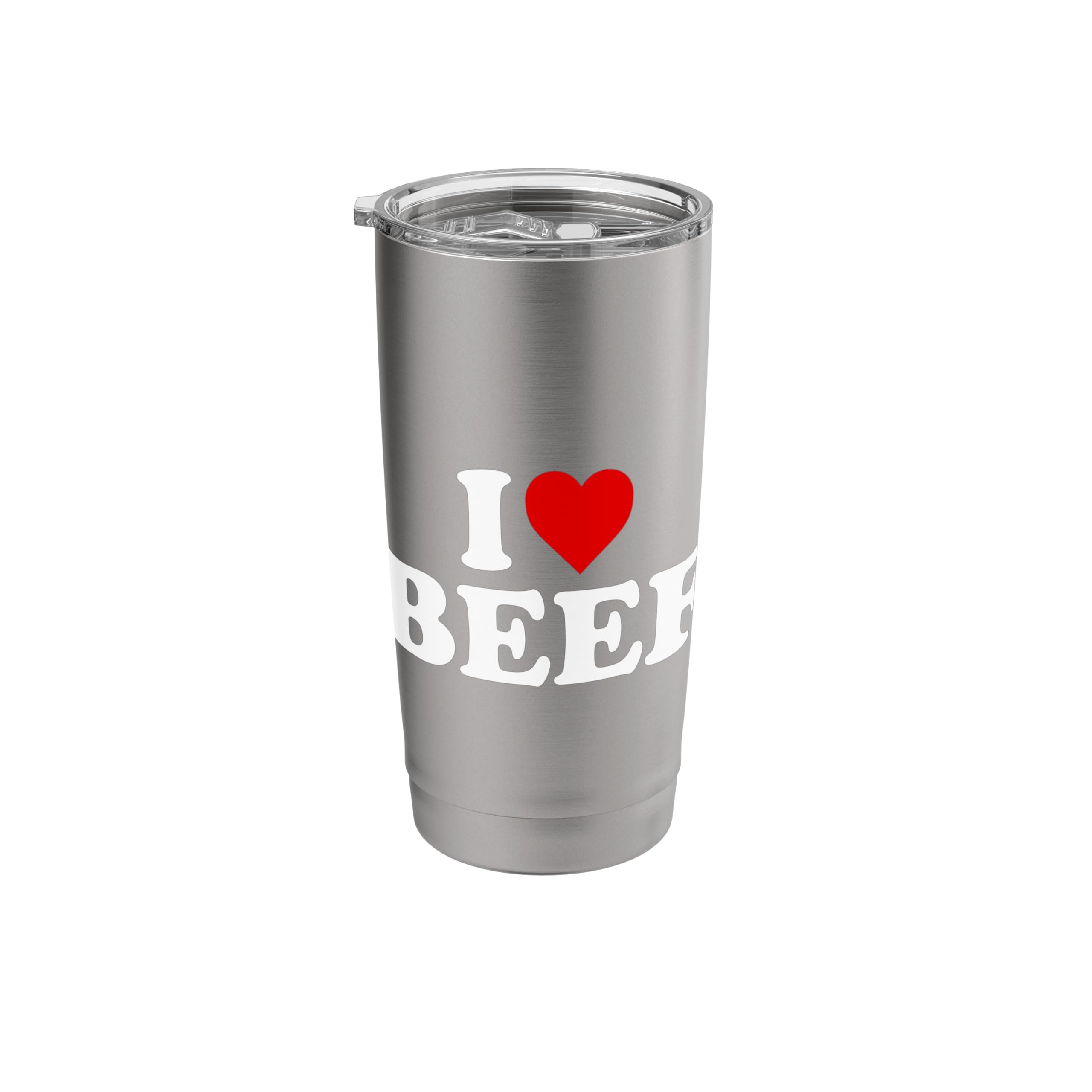 I Love Beef - Heart Stainless Steel Insulated Tumbler