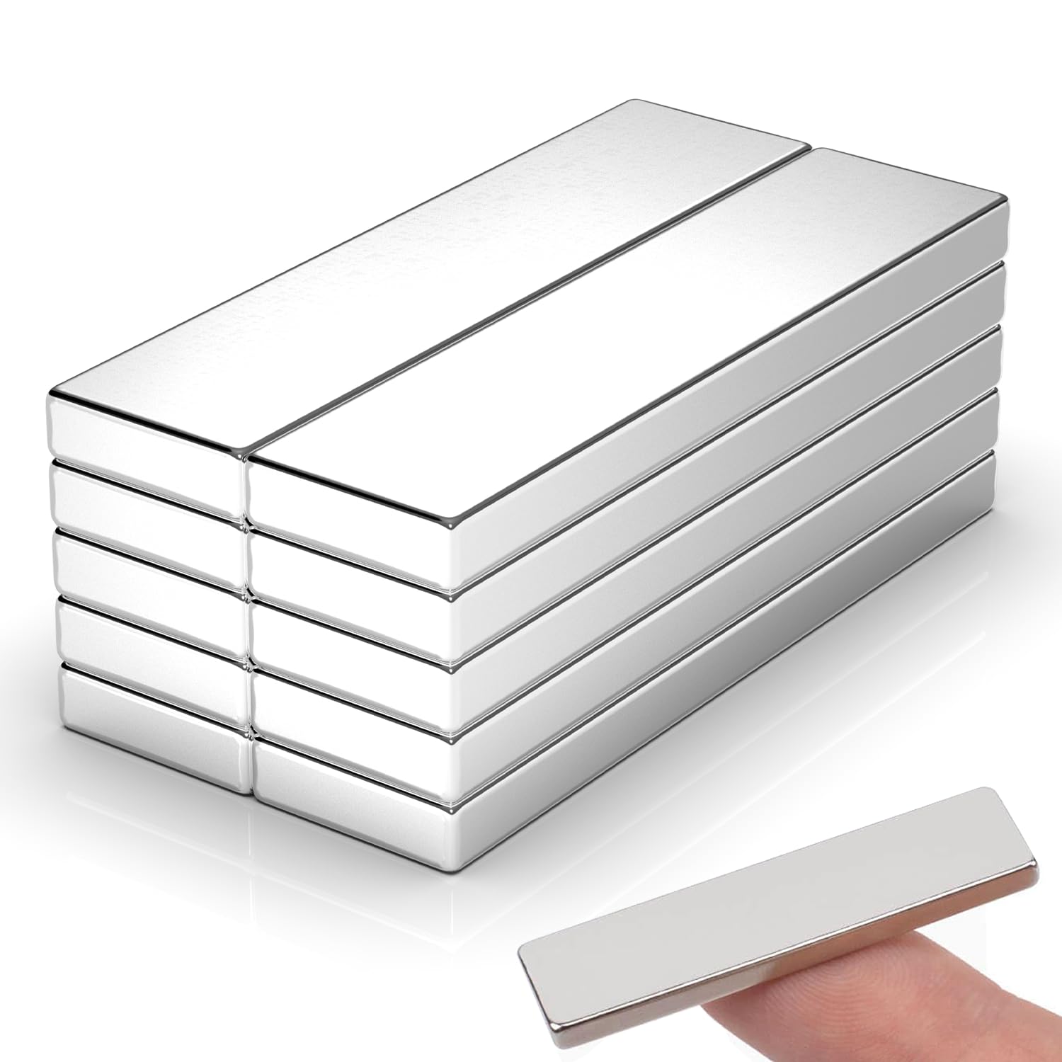 Rare Earth Neodymium Magnets with Double Sided Adhesive, 60x10x3 mm, 8 Pack — Amazon image 17