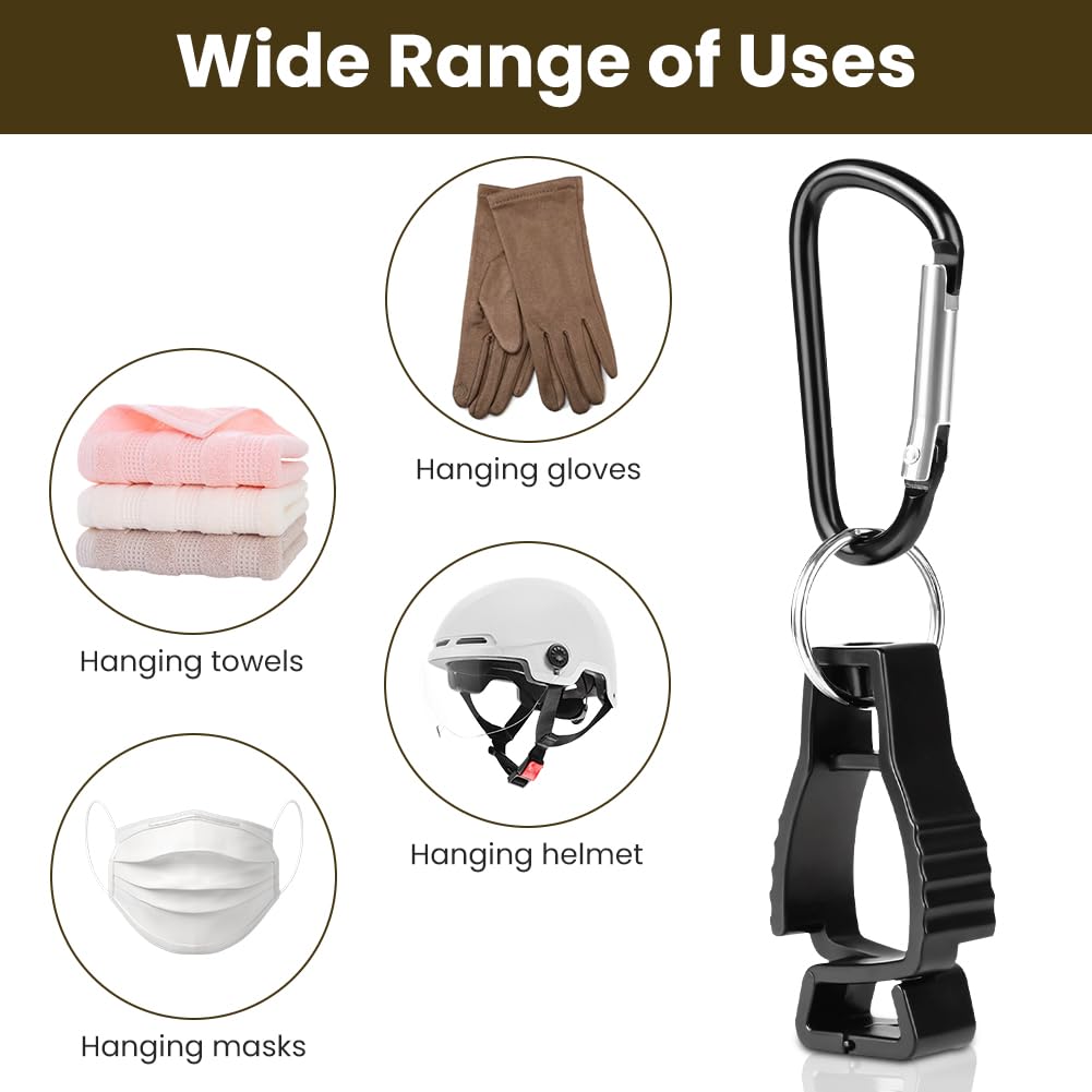 OFFCUP Correa de Soporte para Guante, 6pcs Guante Clip, Plástico Porta Guantes, Adecuado para Jardines, Jardinería, Obras de Construcción, Escalada en Roca Al Aire Libre