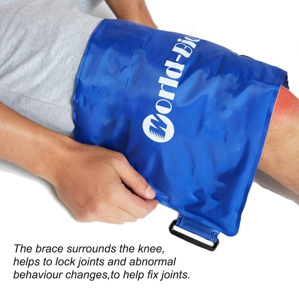 Knee Ice Pack Large, Reusable Gel Cold Pack Wrap for Injuries, Hot Cold ...