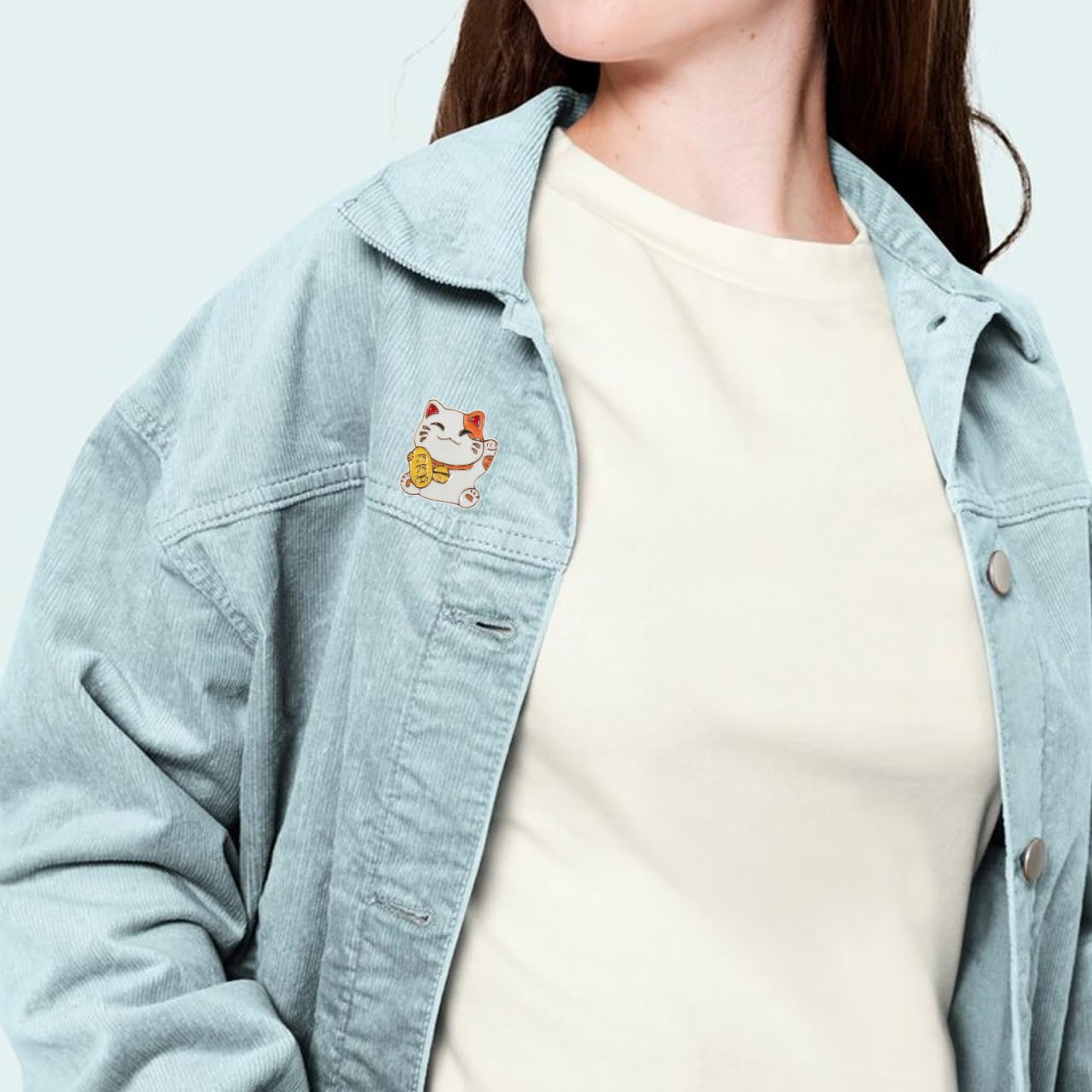 TOYANDONA Broche de Chat 1PC Broche Japonaise Fortune Cat Pin Pin Vêtements Accessoire