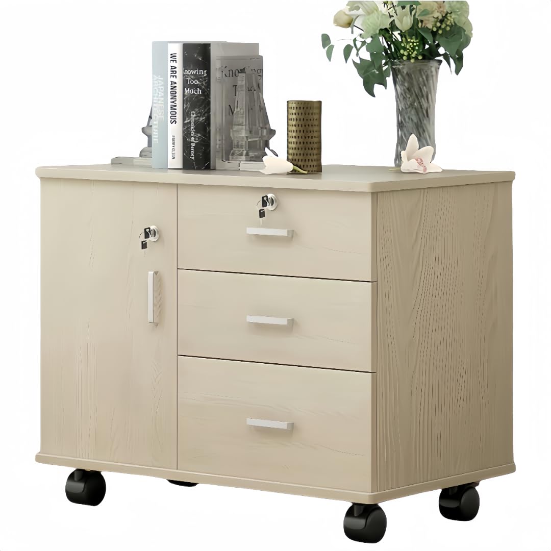 Amazon.co.jp: Artispro キャビネット 収納 オフィス用 デスクワゴン