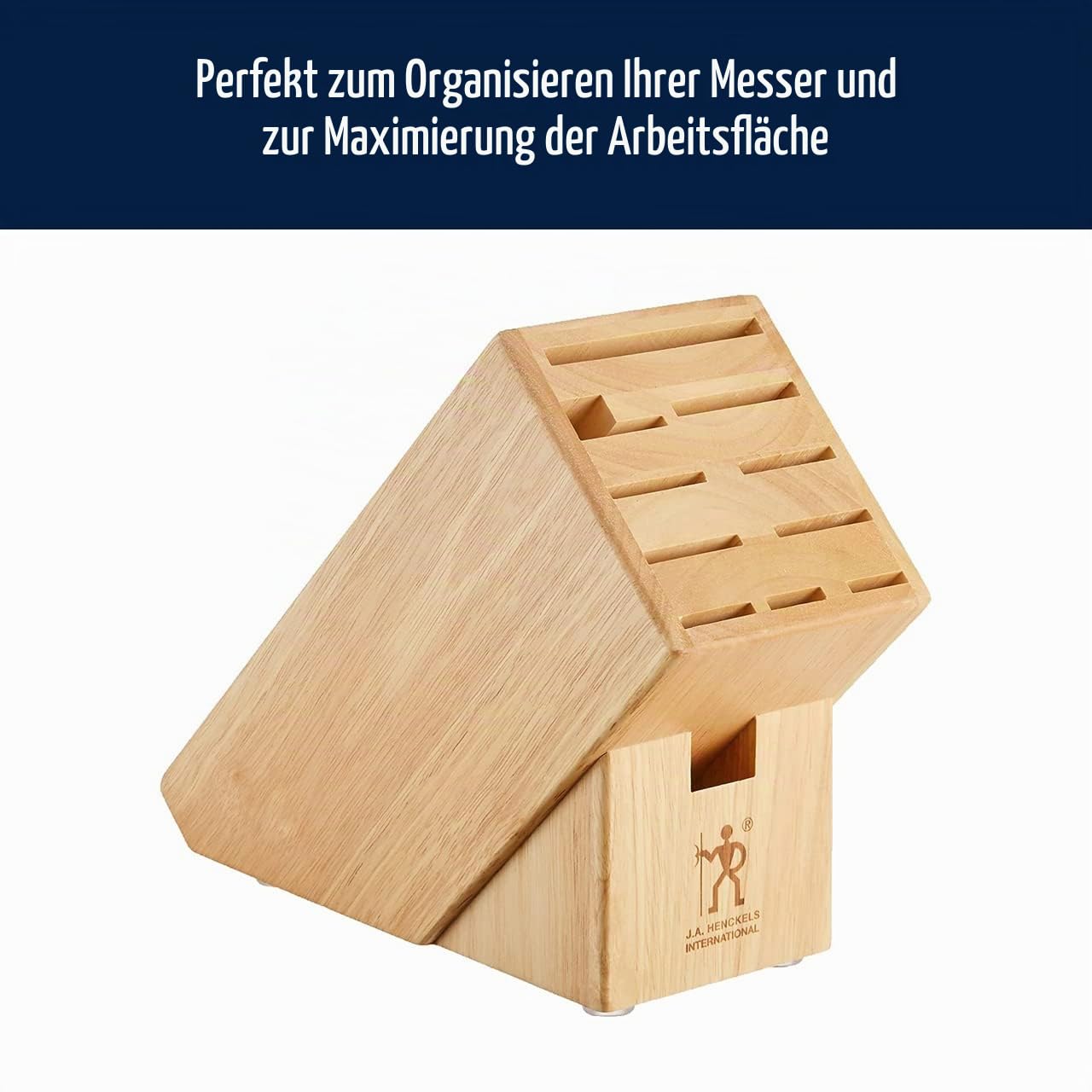 HENCKELS 35102-112 Messerblock, Buchenholz, Hartholz