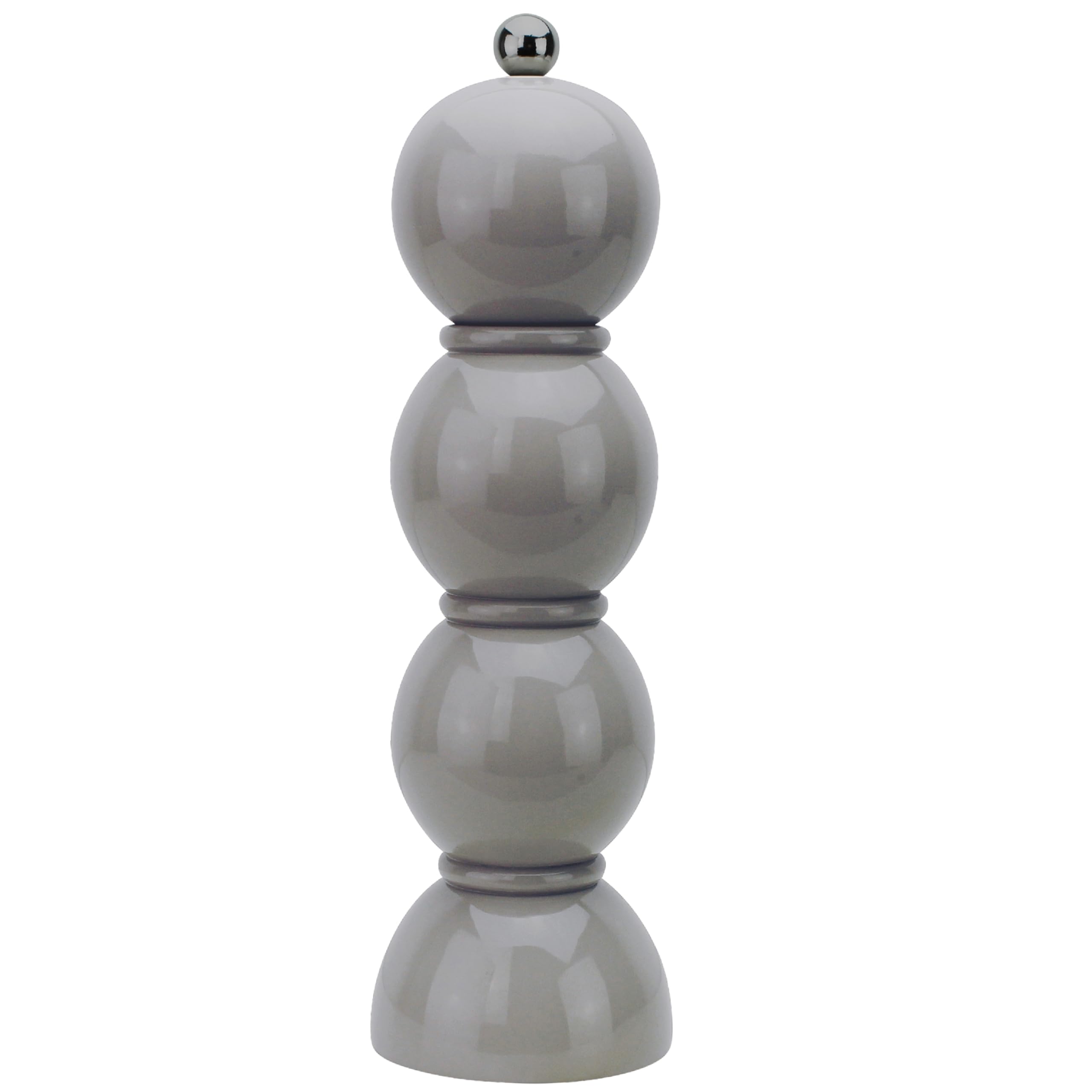 Addison Ross Bobbin Salt or Pepper Mill – Easy Twist Ceramic Grinder – Sustainable Rubber Wood – Modern Design – Ideal Wedding Gifts or Housewarming Gift – Kitchen Accessories – Chiffon – 24cm
