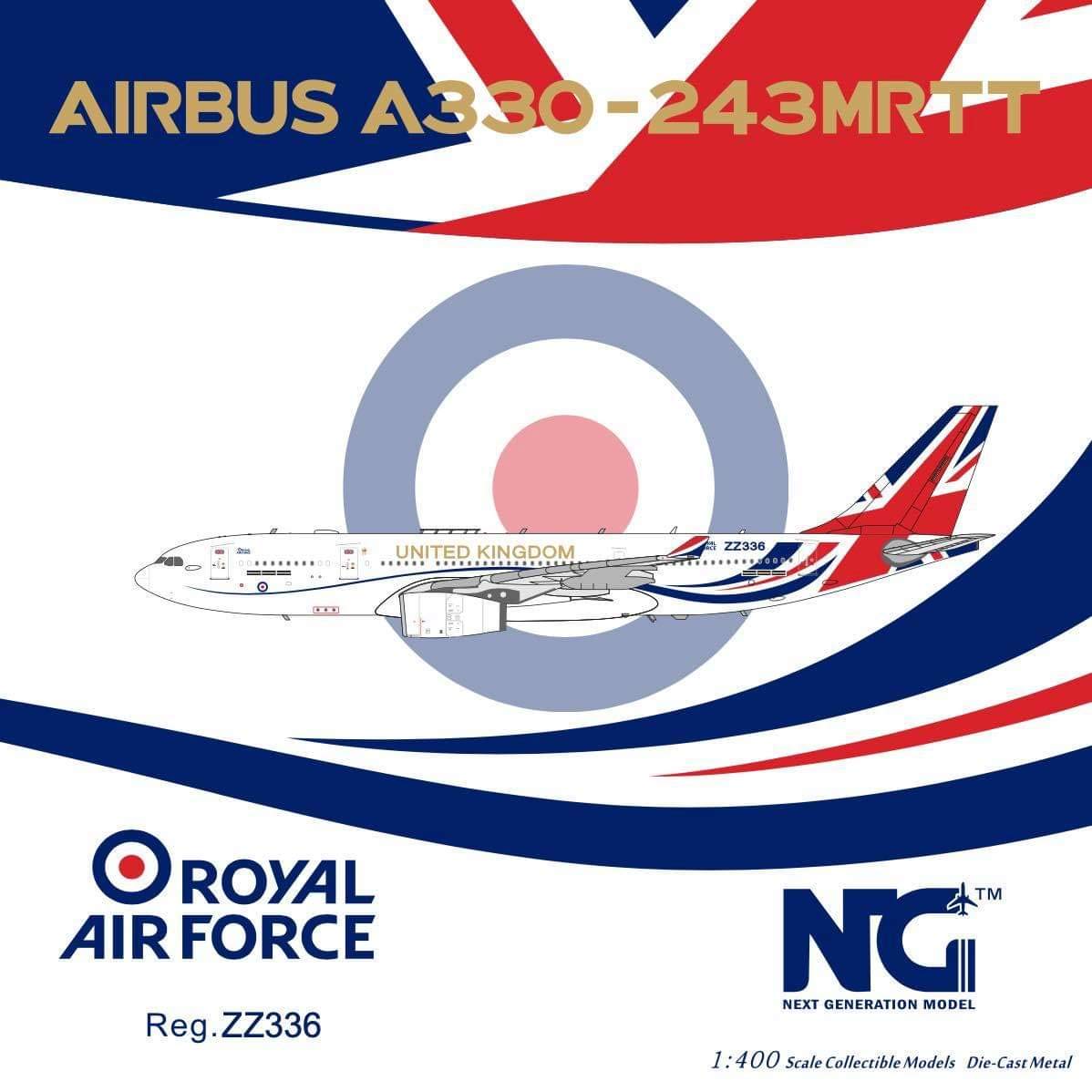 61022 Airbus A330-200 MRTT (KC-3 Voyager) Royal Air Force United Kingdom ZZ336 Scale 1/400