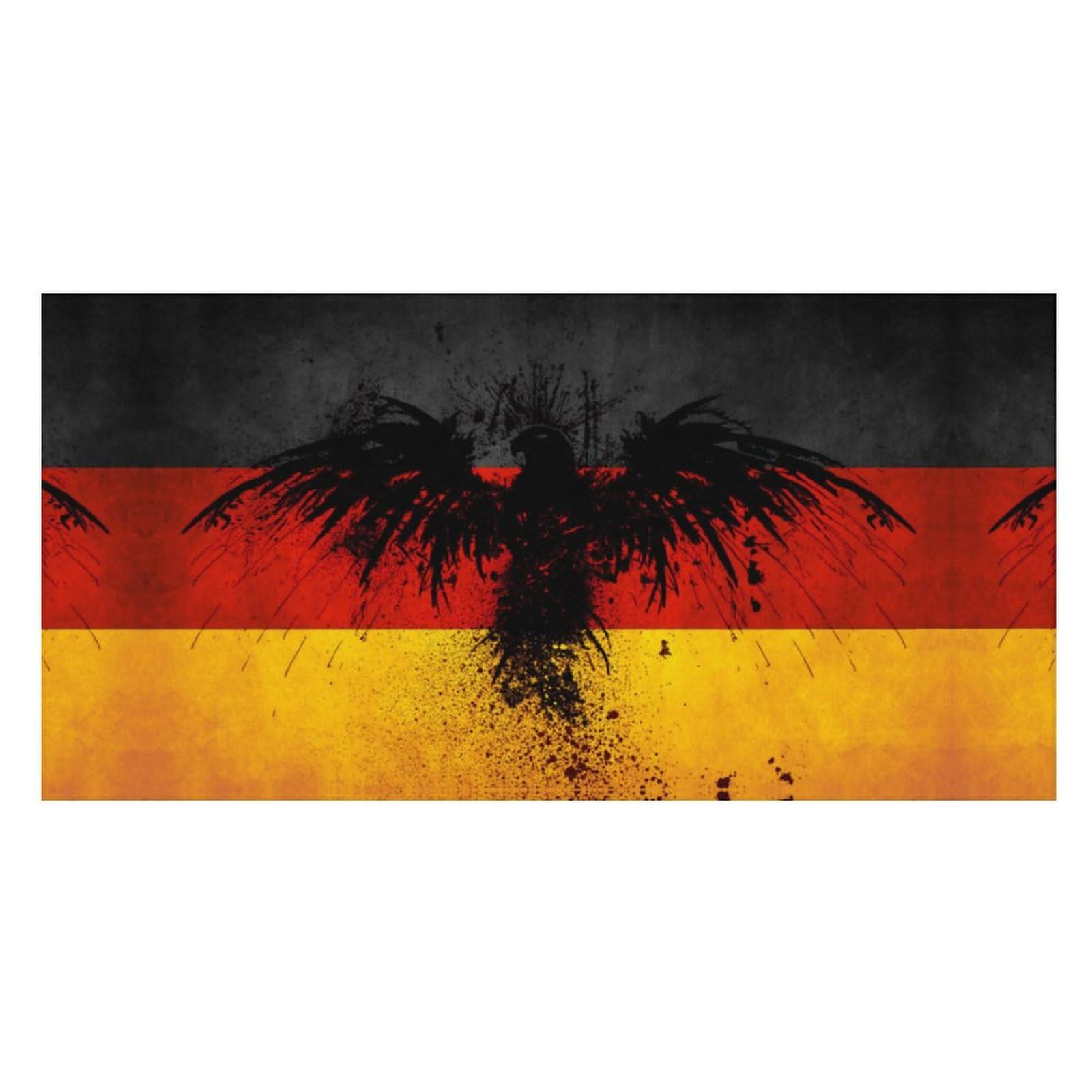 LWORZIIB Beach Towel, Germany Flag Eagle Bath Towel, Pool Towel Great for Gym Swimming 80 X 160cm
