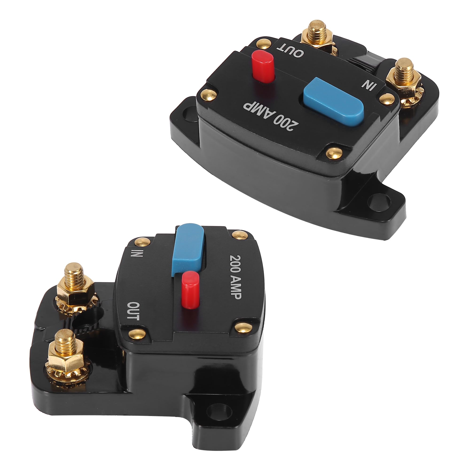 X AUTOHAUX DC 12V- 42V 200Amp Inverter Circuit Breaker Audio Inline