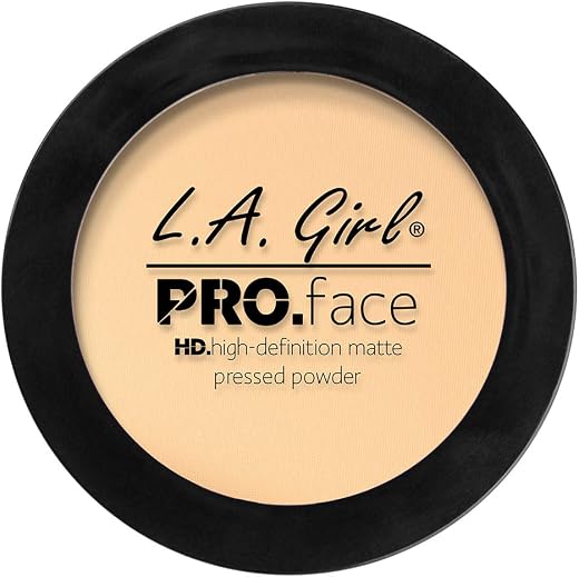 L.A. Girl Pro Face HD Matte Pressed Powder, Classic Ivory, 0.25 Ounce (Pack of 1) (GPP602)