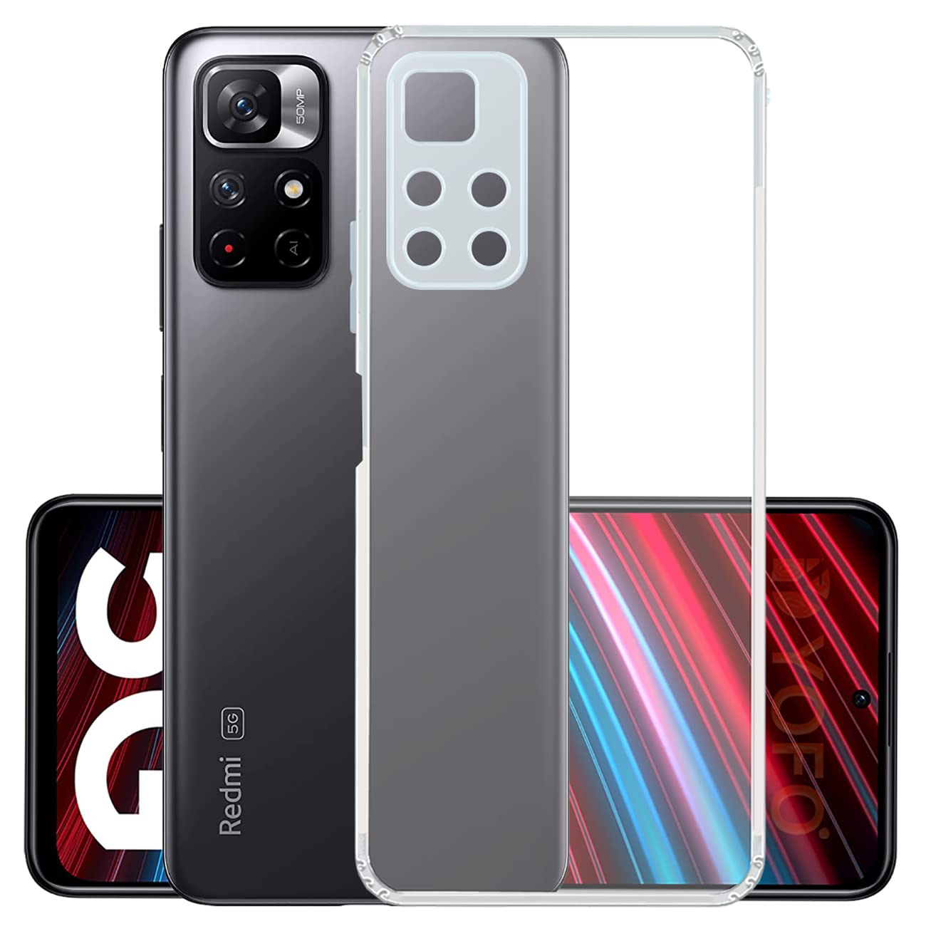 YOFO Back Cover for Xiaomi 11i (5G) (SlimFlexible|Silicone|Transparent|Camera Protection|DustPlug) (B0CM3NGTFT) Amazon Price History, Amazon Price Tracker