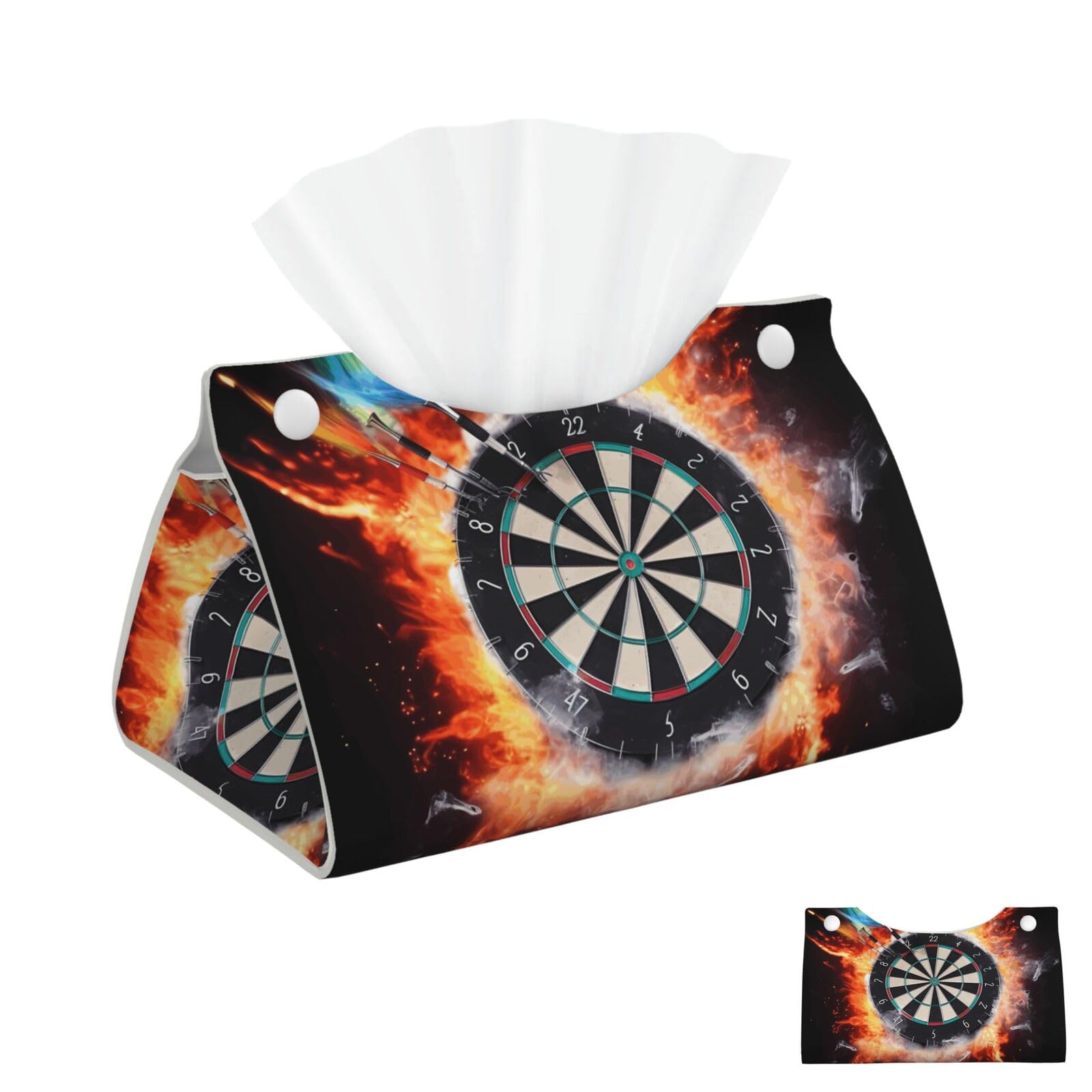 Dart Board Tissue Box Cover Square Cube Boxes
