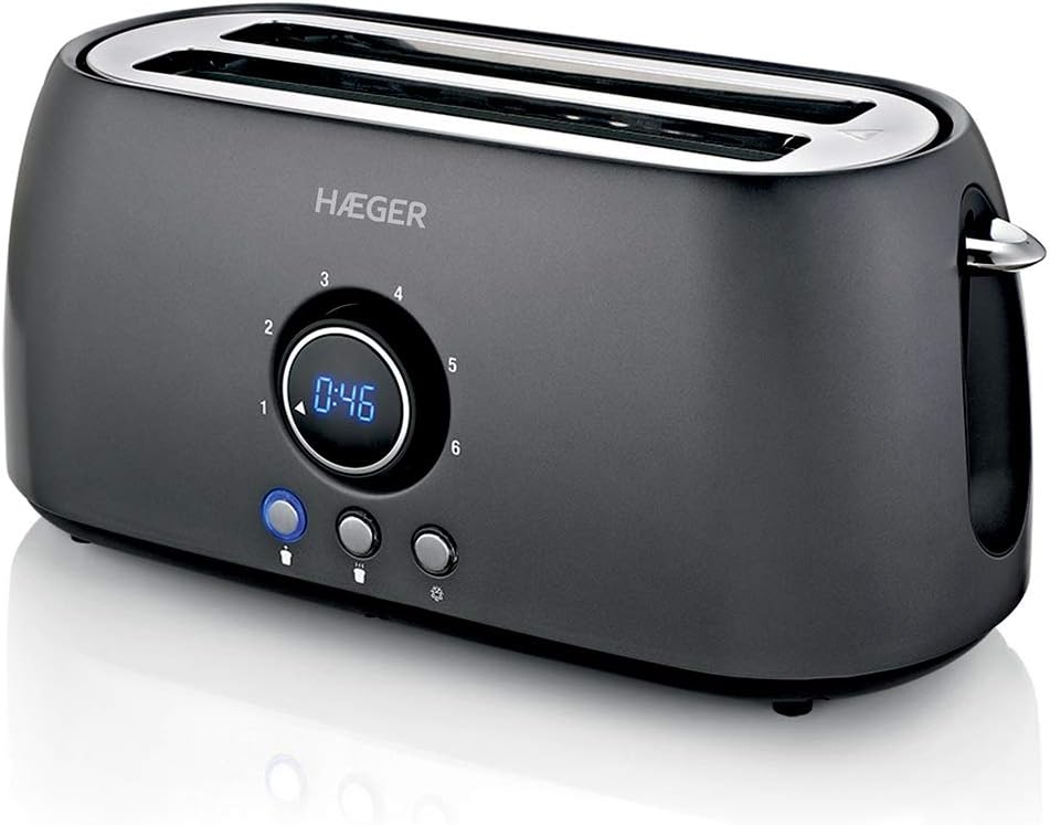 Haeger – Tostador Multifunción Haeger Future Plus con 2 ranuras anchas y largas.