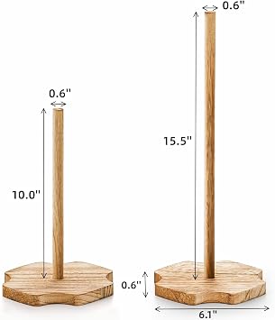 Cididu 8 Pieces Wood Donut Stand, Bagel Stand Holder Display for Dessert Table, Detachable Rustic Donut Sticks Display Tower for Wedding Birthday Parties Decorations Supplies (2 Sizes)
