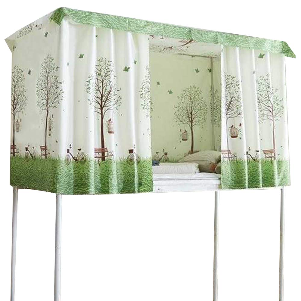 Felice Ann Dustproof Bed Canopy Single Bed Bunk Bed Tent Curtain College Student Dormitory Privacy Curtain Blackout Cloth Mosquito Nets Bedding Tent