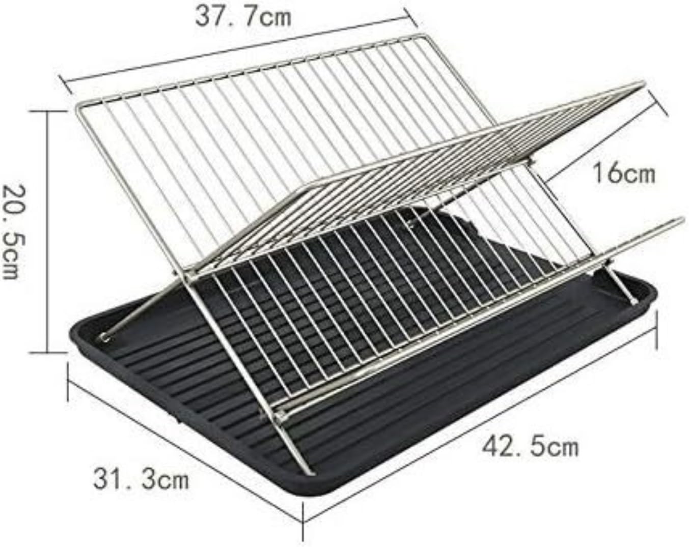 Escurre Cubiertos de Cocina Escurridor De Platos, Cubertería, Soporte De Secado, Escurridor De Acero Inoxidable, Bandeja para Cocina Escurreplatos Armario
