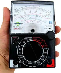 MULTIMETRO ANALOGICO PROFSSIONAL COM SINAL SONORO COMPLETO BRASFORT