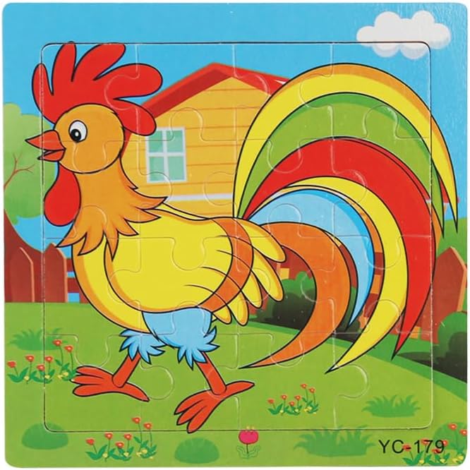 木制拼图玩具礼物卡通木质手抓拼图