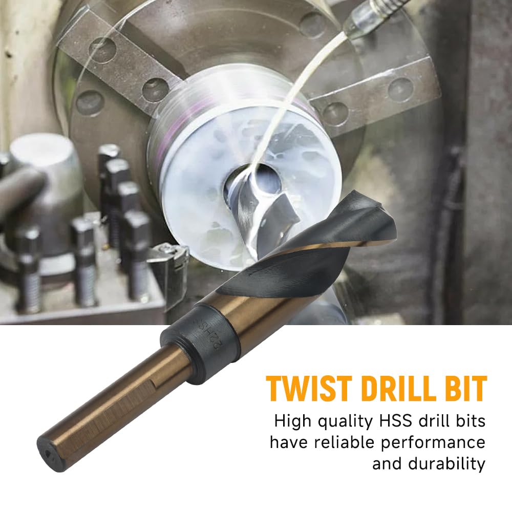 Hoteche Set di punte per trapano HSS da 1/2" – Set di punte in metallo di alta qualità con diametro di 14 – 25,5 mm – Ideale per acciaio inossidabile, acciaio cromato e tubi quadrati, confezione in