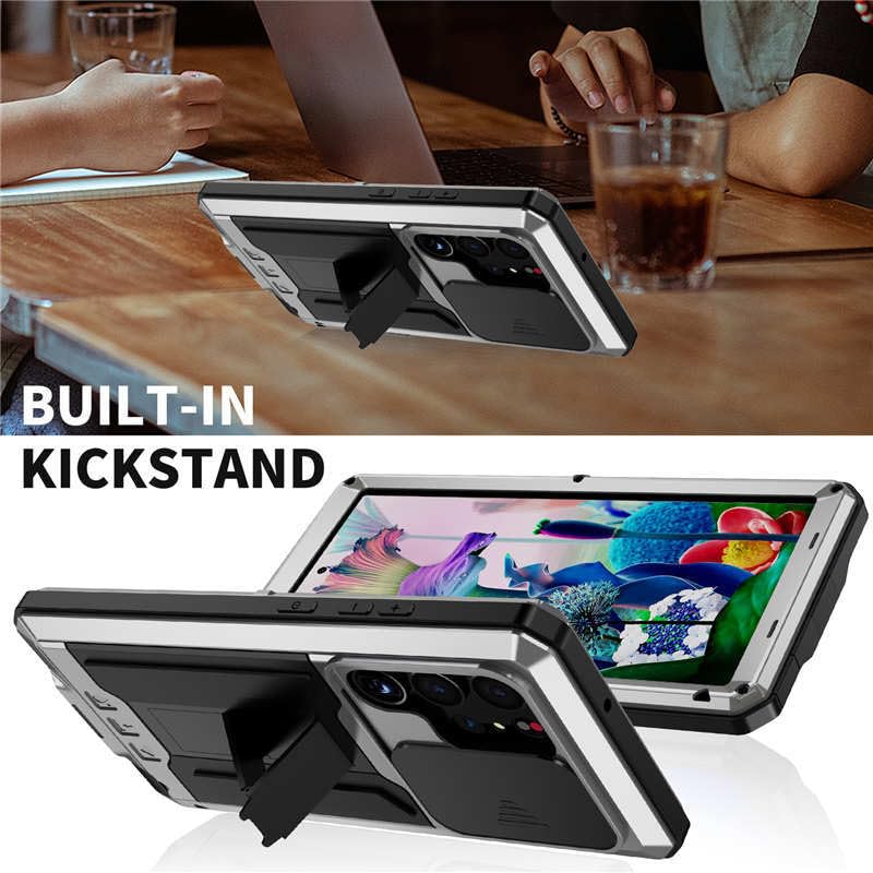 Coque Samsung S26 Plus rigide argent métallique avec housse antichoc - 4