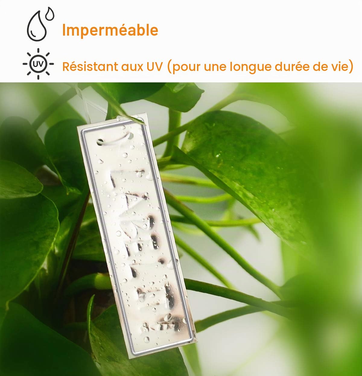 Lot de 100 étiquettes imperméables en aluminium pour marqueurs de plantes avec fils de 15,2 cm