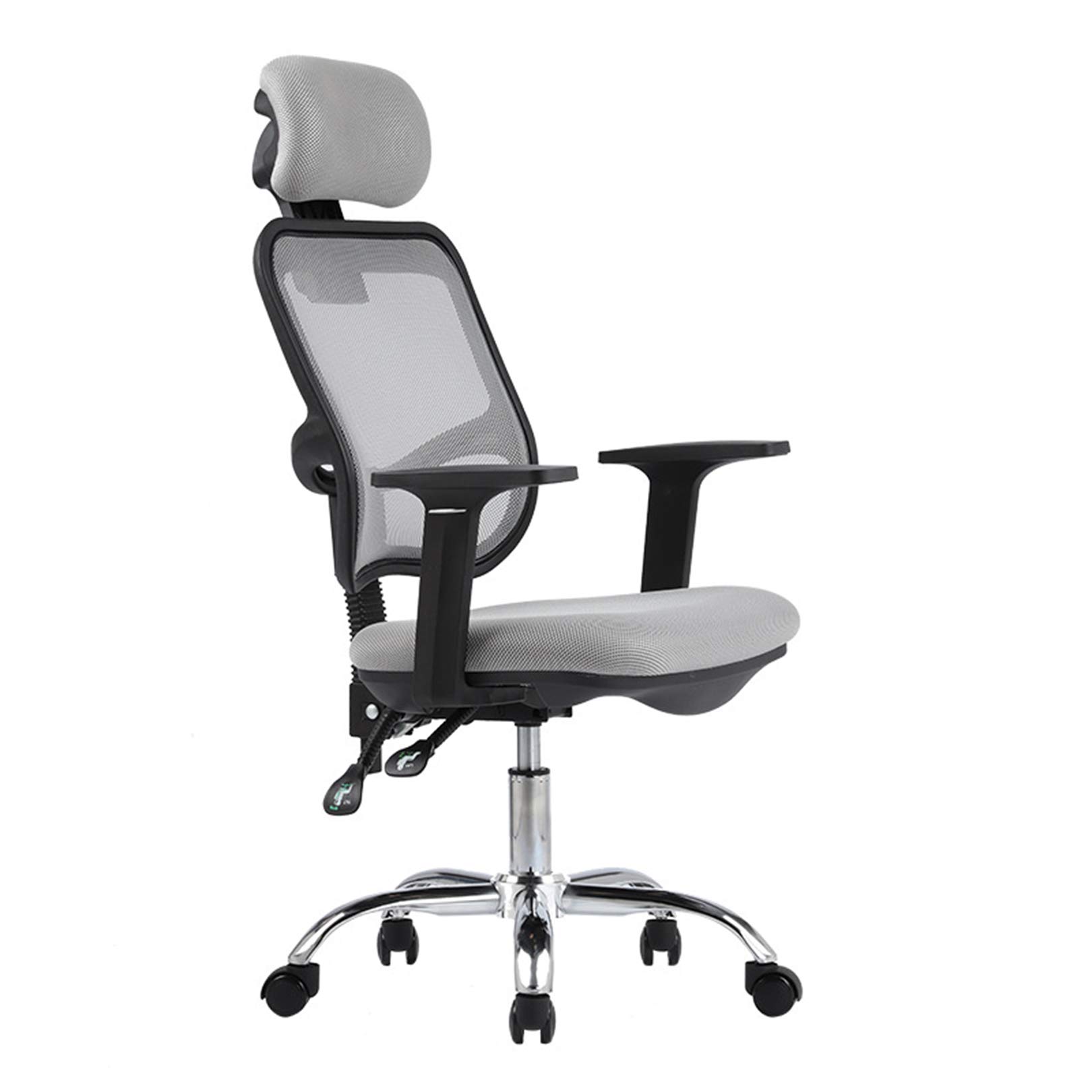 Krzesło obrotowe do biura domowego Ergonomiczne krzesło biurowe Siatkowe krzesło komputerowe z podparciem lędźwiowym Podłokietnik Obrotowy regulowany fotel biurowy z wysokim oparciem