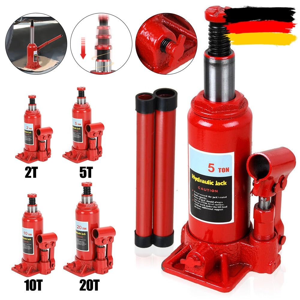 Gato De Tijera De 20/10/5/2 Toneladas, Gato Hidráulico De Botella Soldado para Coche, Gato Hidráulico para Coche, Herramientas para Gatos De Coche, Kit De Gato De Ti(10T)