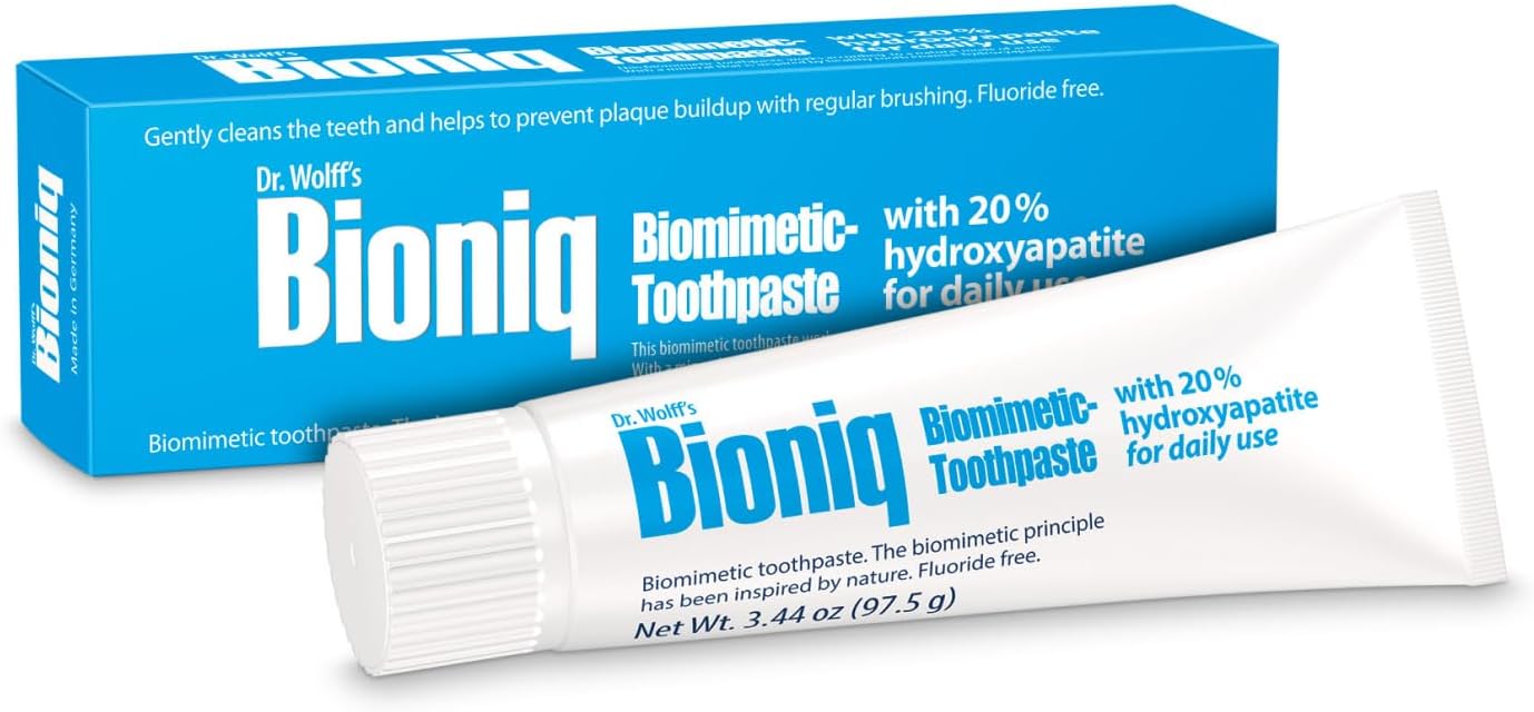 Bioniq Classic - 20% Hydroxyapatite Toothpaste, bioHAP and Fluoride Free for Daily Use, Clinically Tested - Our Expert Enamel Care, Mint Flavor - 1 x 3.44 Oz