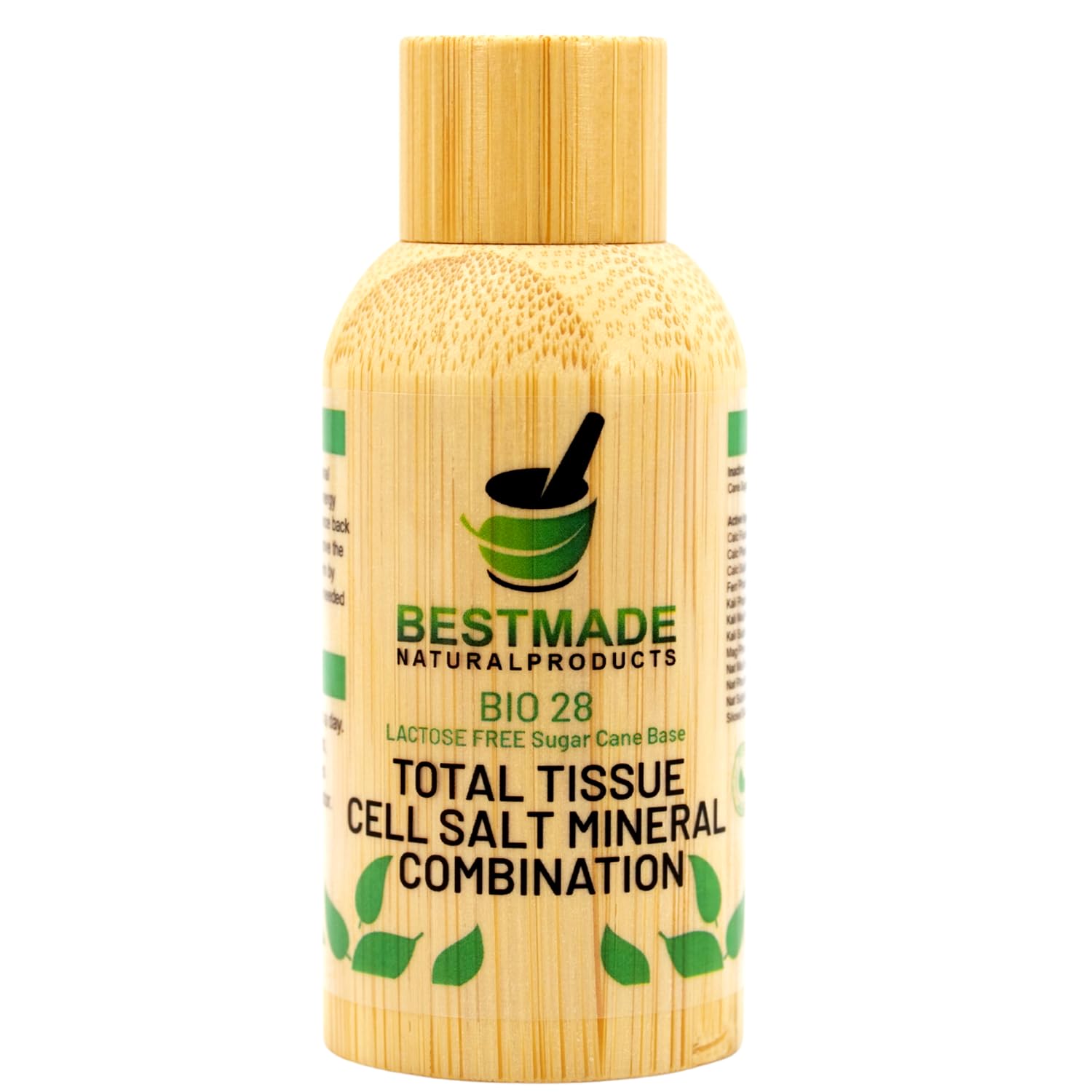 Bestmade Total Tissue Cell Salt Mineral Combination, BIO28 Lactose-Free - Helps Body Absorb Nutrients, Increases Energy Levels, Improves Sleep Patterns, and Restores Vitality, Vegan, 350 Pellets