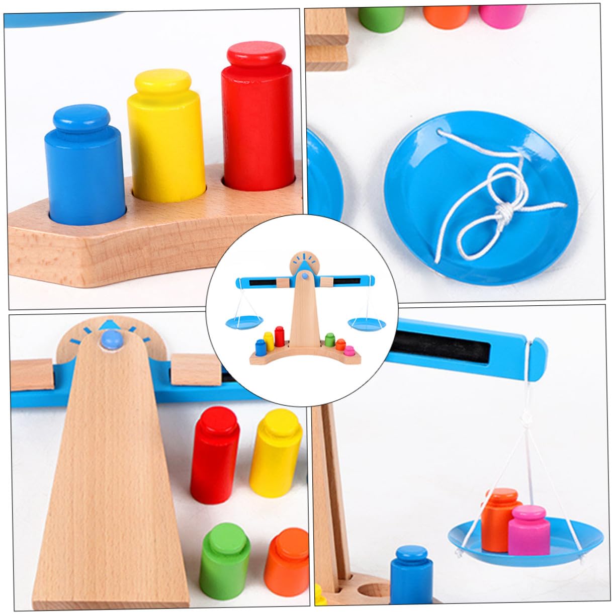 NOLITOY Juguete Educativo de Madera Infantil de Cálculo para Niñas Desarrollo Cognitivo y Coordinación Mano-Ojo
