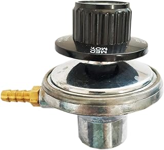 MENSI One Pound Propane Tank Low Pressure Adjustable Gas Regulator with 1/4” Barb Hose Connection (Outlet 1/4" Barb=6.35MM)