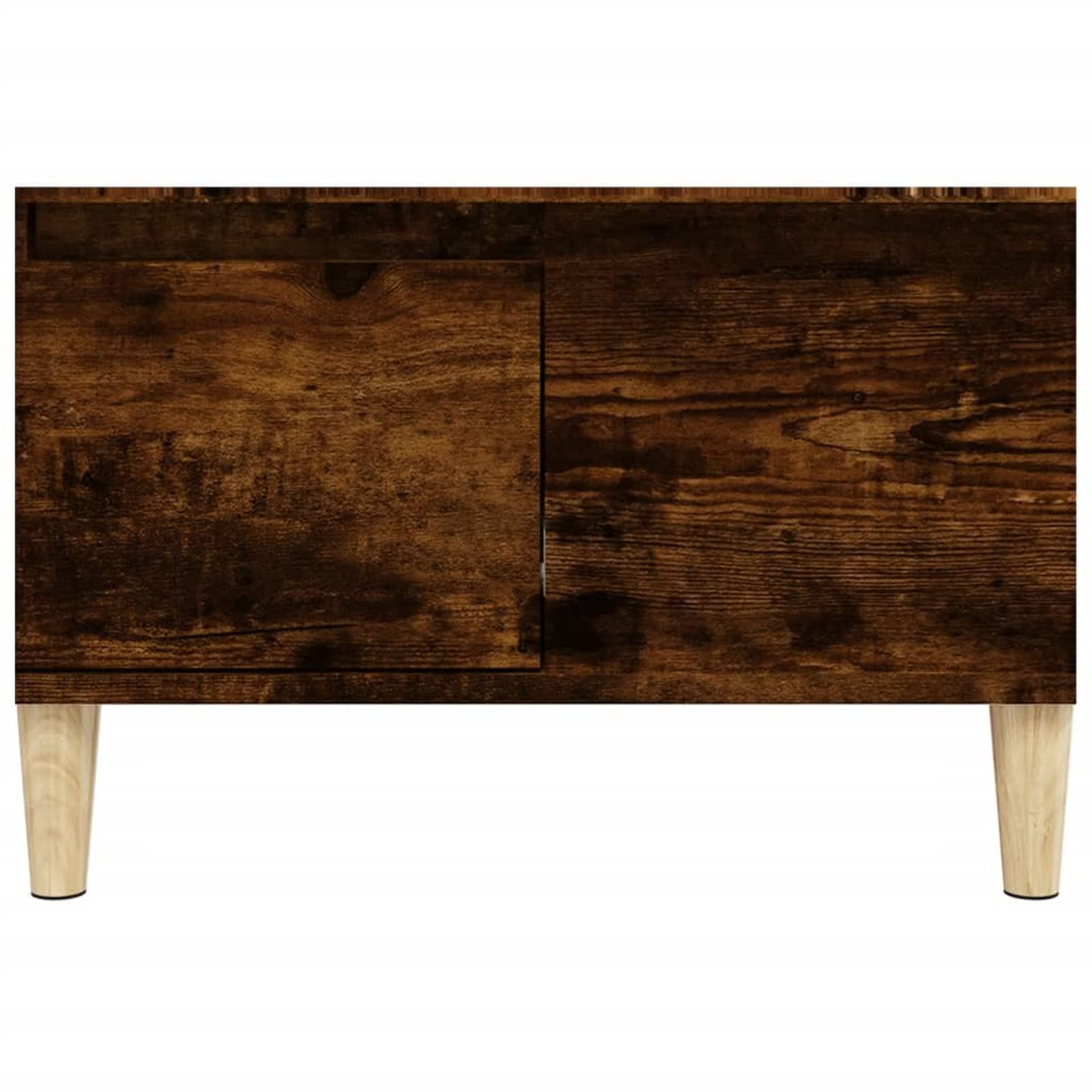 Homgoday Tavolino da caffè in rovere fumé, 55 x 55 x 36,5 cm, tavolino da tè per soggiorno, sala d'accoglienza degli ospiti, camera da letto e ufficio 777