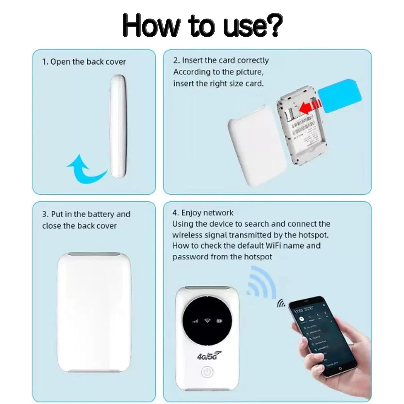 Ultra Link Pocket WiFi, Satellite Internet in Your Pocket, Router Unlimited Satellite Internet Portable 𝖲atellite 𝖨nternet WiFi for International Travel (1 Pcs) — view 6
