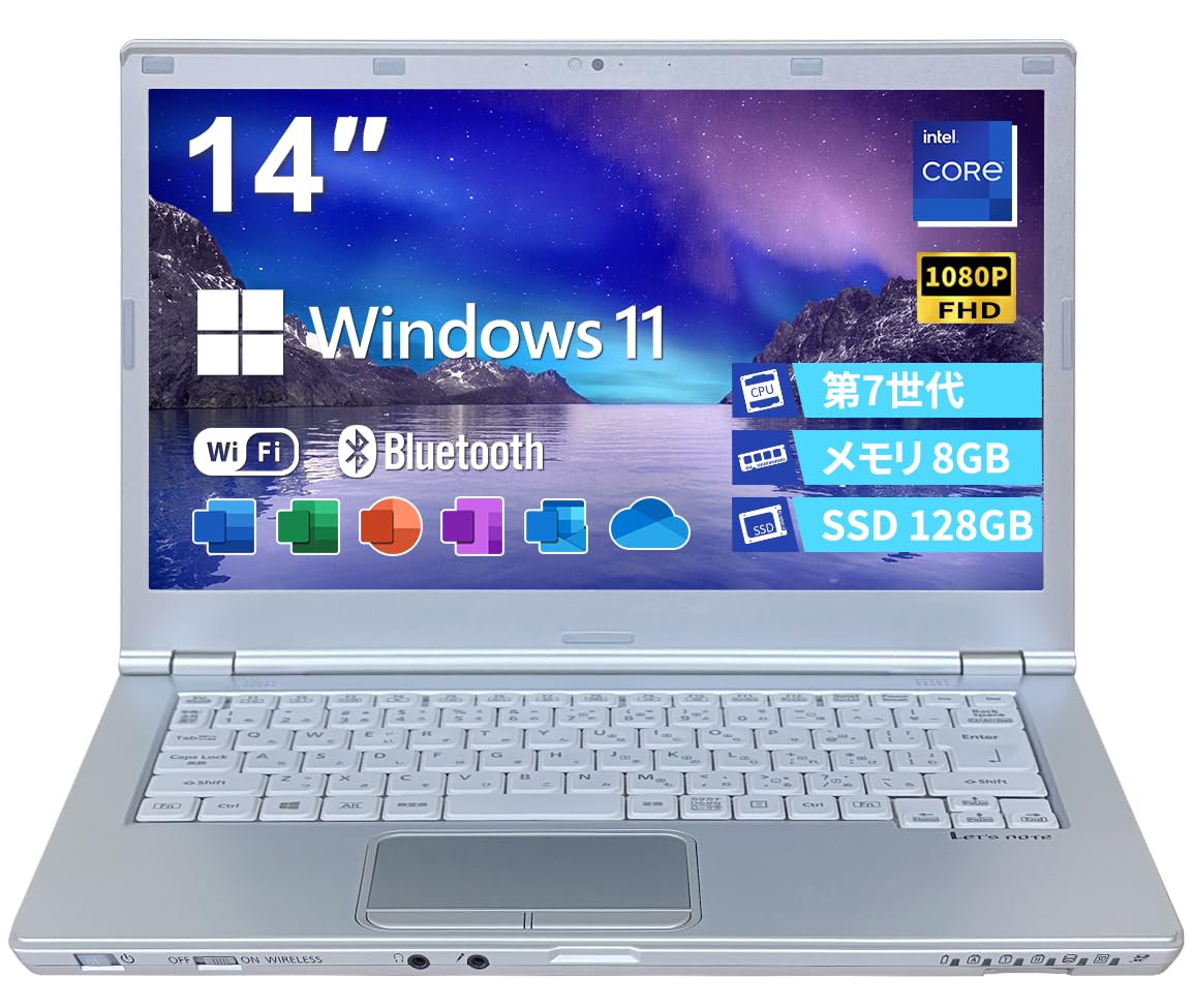 Win11 Office搭載 CF-LX6 メモリ8GB SSD480GB Amazon.co.jp: 【整備済み品】 14型FHD 薄型ノートパソコンLet's