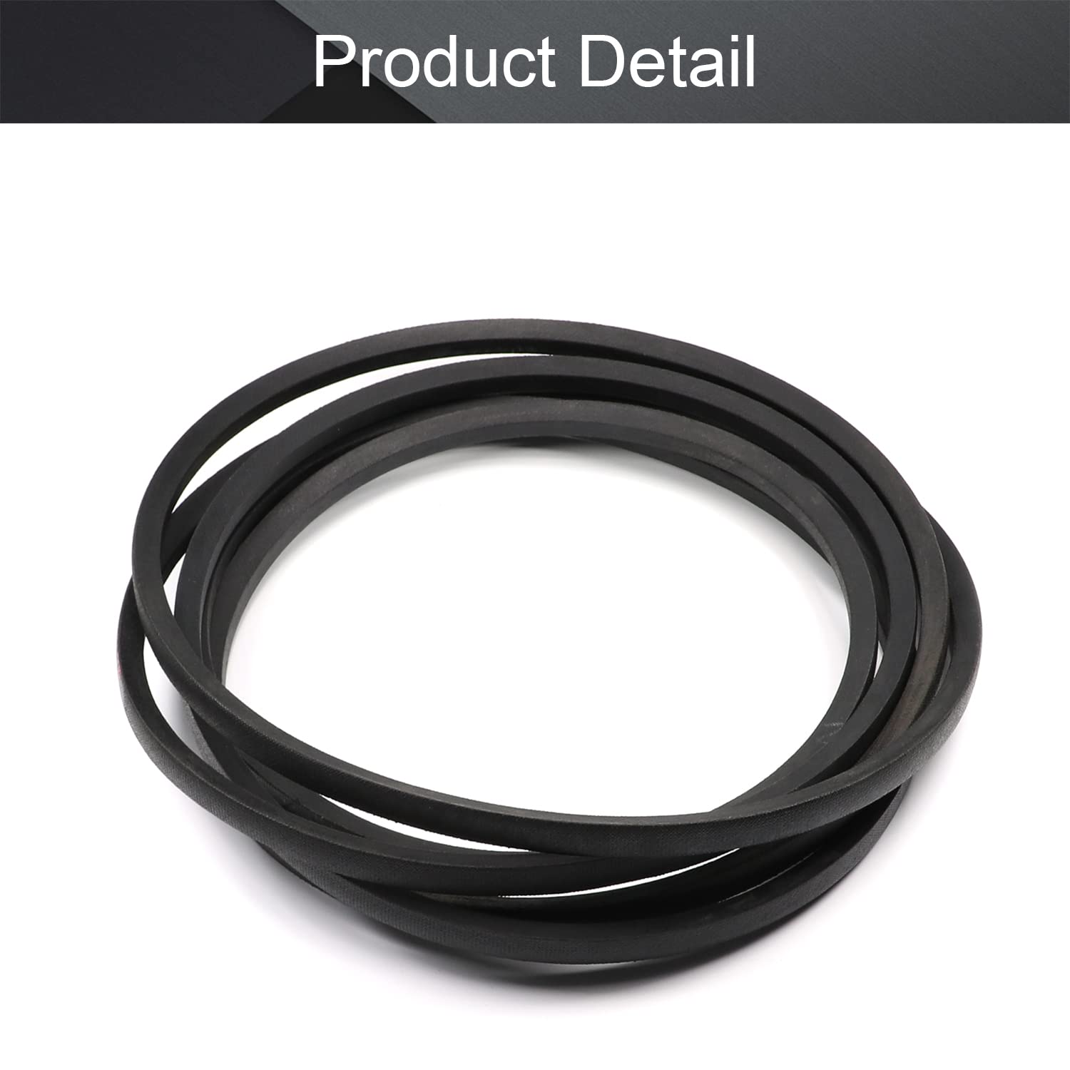 Jutagoss A-3810 Drive V Belt Inner Girth Industrial Power Rubber Transmission Belt Mower Belt Drive for Replacement Upper Transmission Triangle Rubber Lawn Industry Deck 3810mm/150" 1Pcs