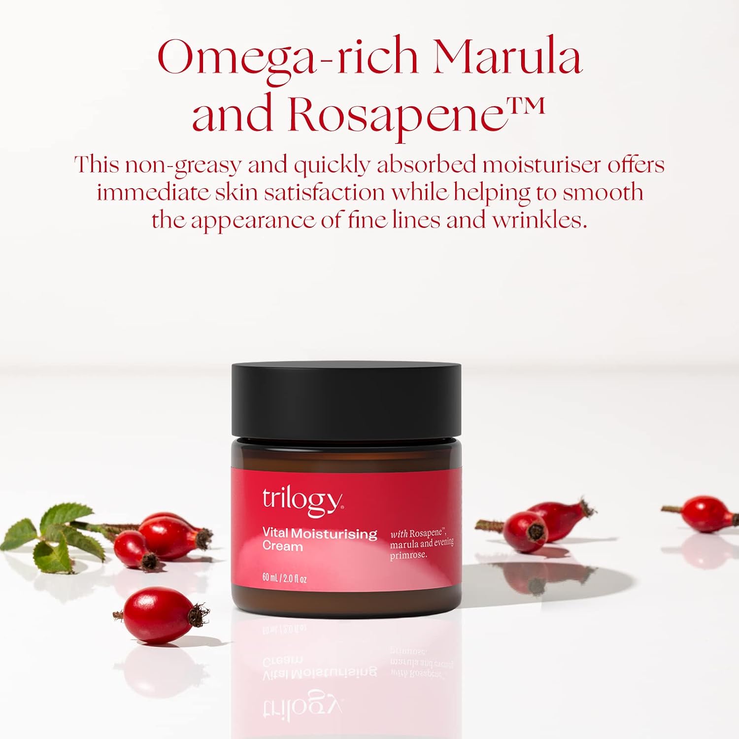 Trilogy Vital Moisturising Cream, Enhanced Anti-Ageing Formula with Rosapene, VanilleActiv2 & IBR-Dragon, 2.0 fl oz - Image 4