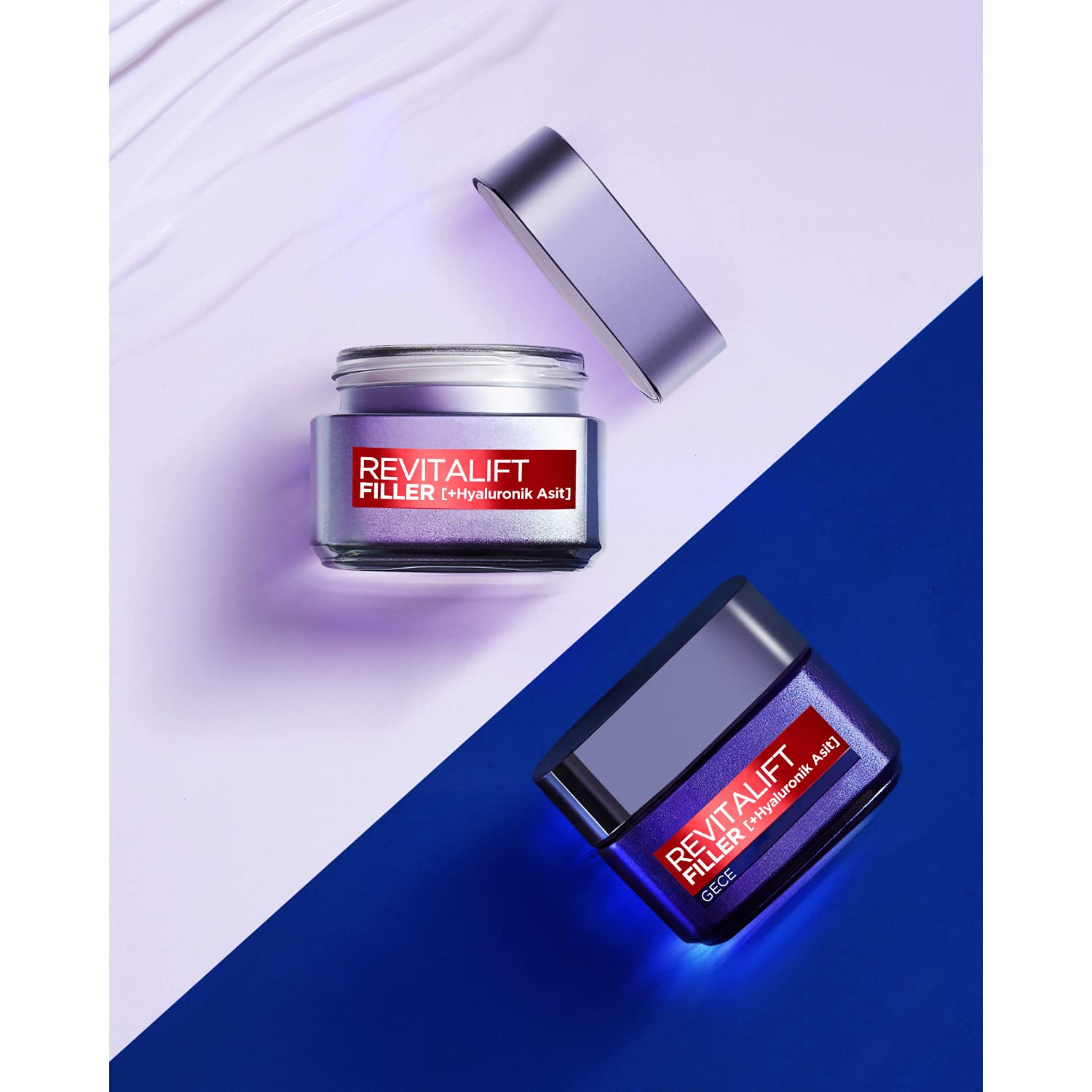L'Oreal Paris Revitalift Filler Yoğun Dolgunlaştırıcı Hyaluronik Asit İçeren Yaşlanma Karşıtı Gece Kremi 50 ml