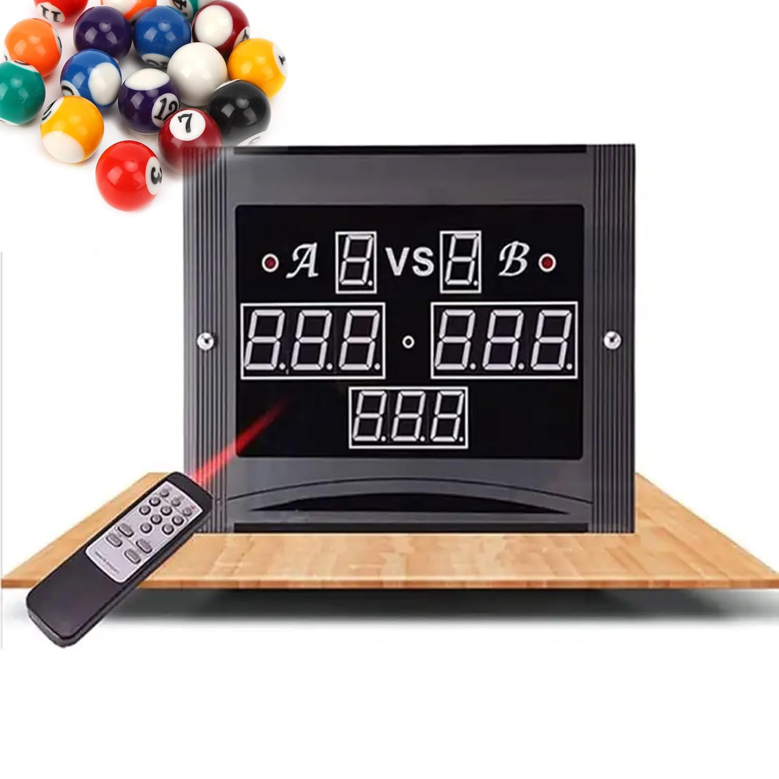 Elektronisches Billard-Match-Anzeigetafel, digitale Snooker-Scoreboard, mit Fernbedienung, für Billardliebhaber, Snooker-Spiel, Billard-Score-Keeper