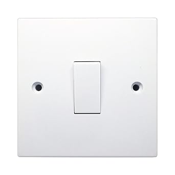 Opus 1 gang 2 way Light Switch White