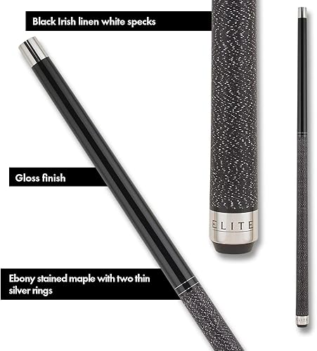 Miniatura 3 de ELITE Taco de rotura prohibido pesado de 27 onzas, taco masivo para romper peso, envoltura de lino irlandés negro, punta fenólica, taco de madera