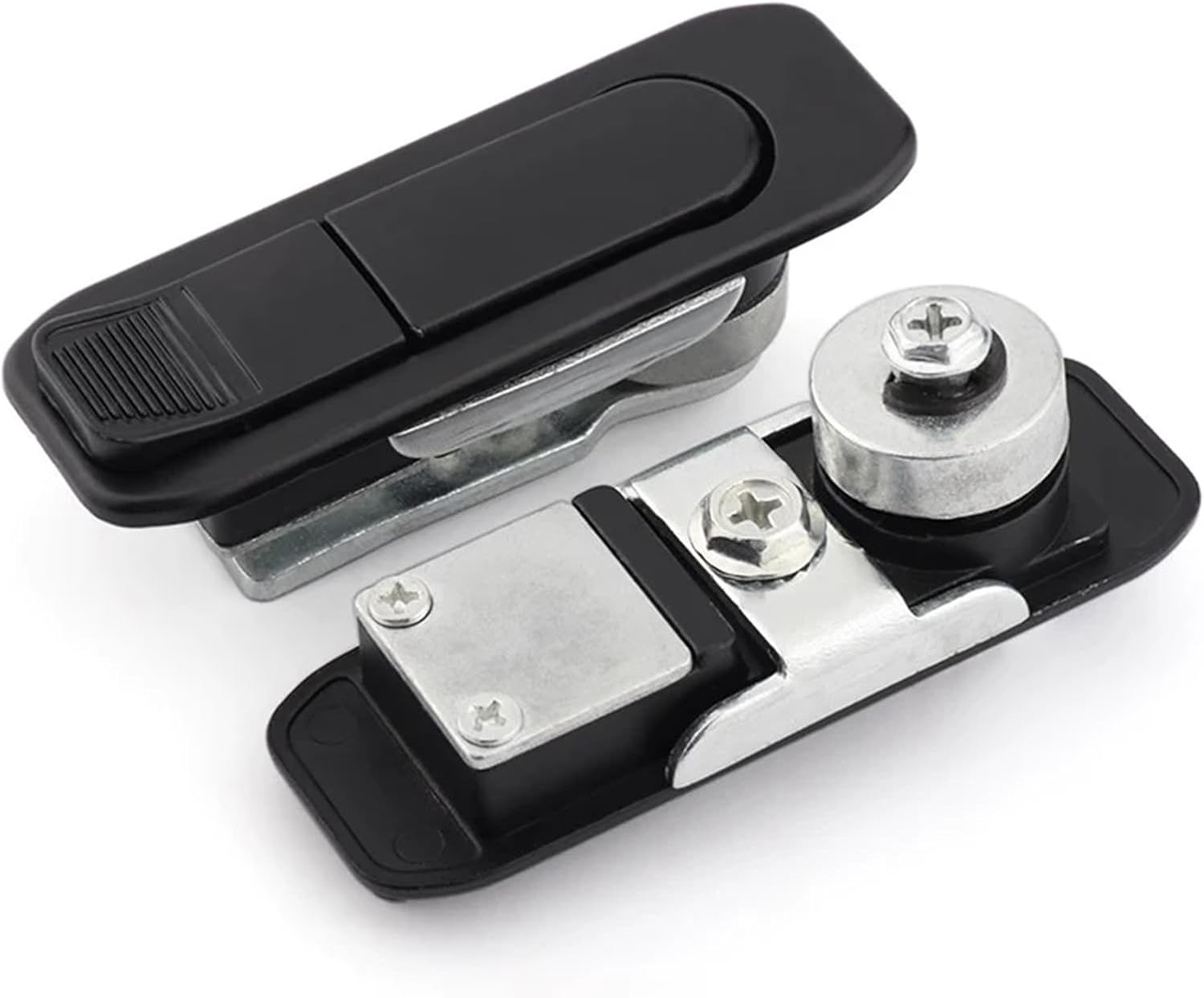 MS738-1 Mechanical Switch Lock with Plane Bouncing Rotation for Electric Cabinet Lock of Distribution Box 1Pcs(Gold 4pcs)