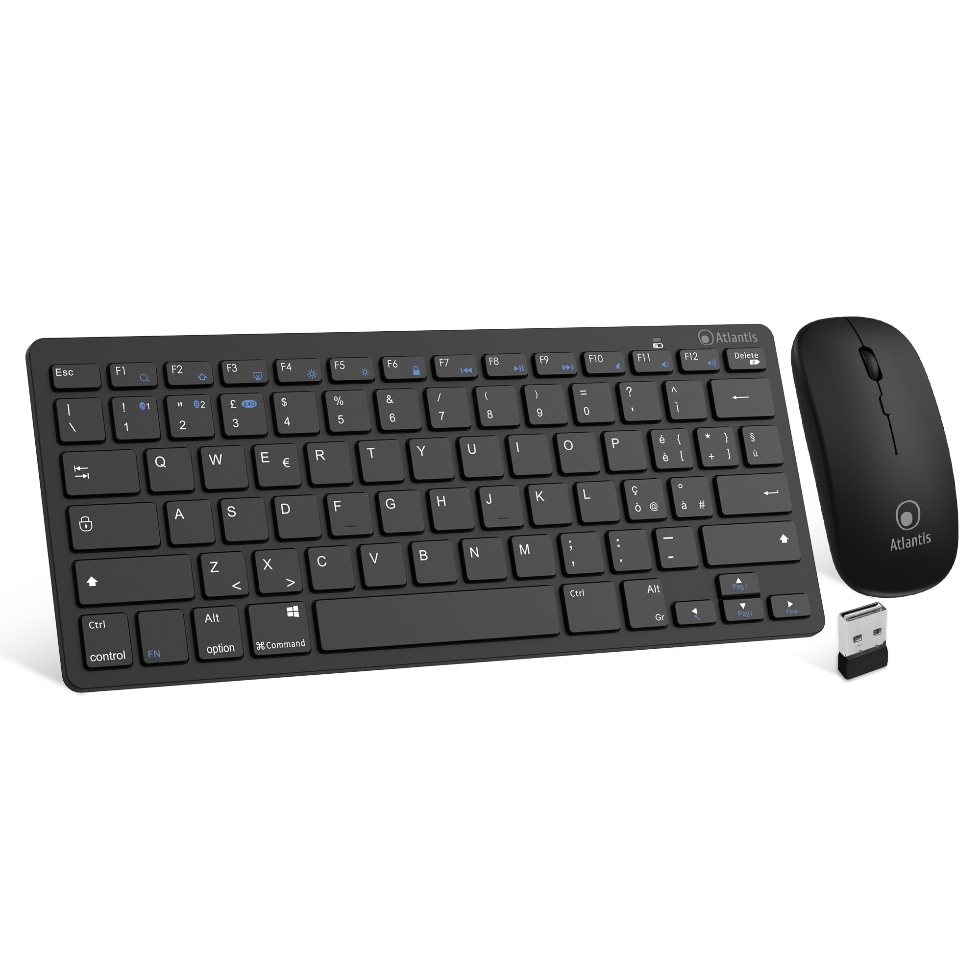 Teclado y ratón Atlantis Argo 900Pro inalámbricos con teclas de chocolate para Android 8