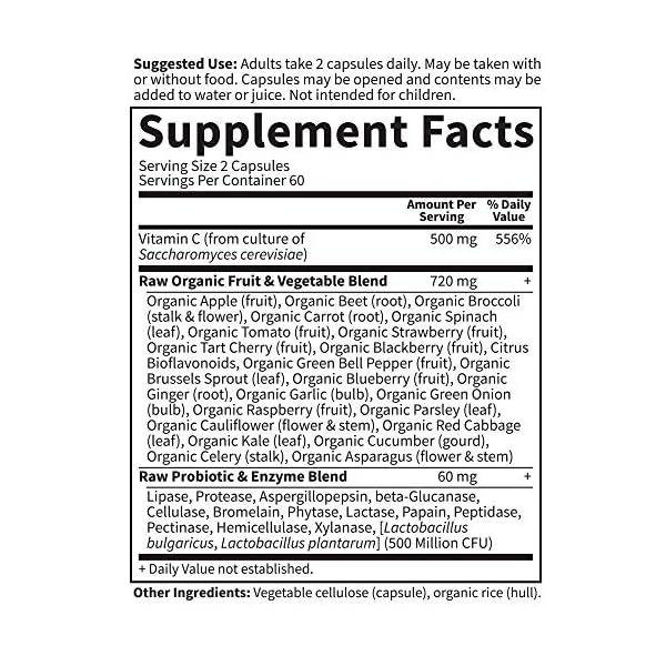 Garden-of-Life-Vitamin-Code-Raw-Vitamin-C-500mg-Whole-Food-Vitamin-C-with-Bioflavonoids-Fruits-Veggies-Probiotics-Gluten-Free-Vitamin-C-Supplements-for-Adults-120-Vegan-Capsules Garden Of Life, Raw Vitamin Code Vitamin C, 120 Veg Capsules