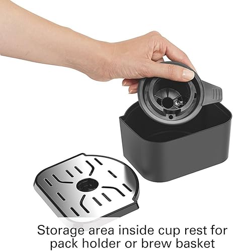 Miniatura 7 de Hamilton Beach FlexBrew - Cafetera programable de 2 vías (49976) con extensión de soporte